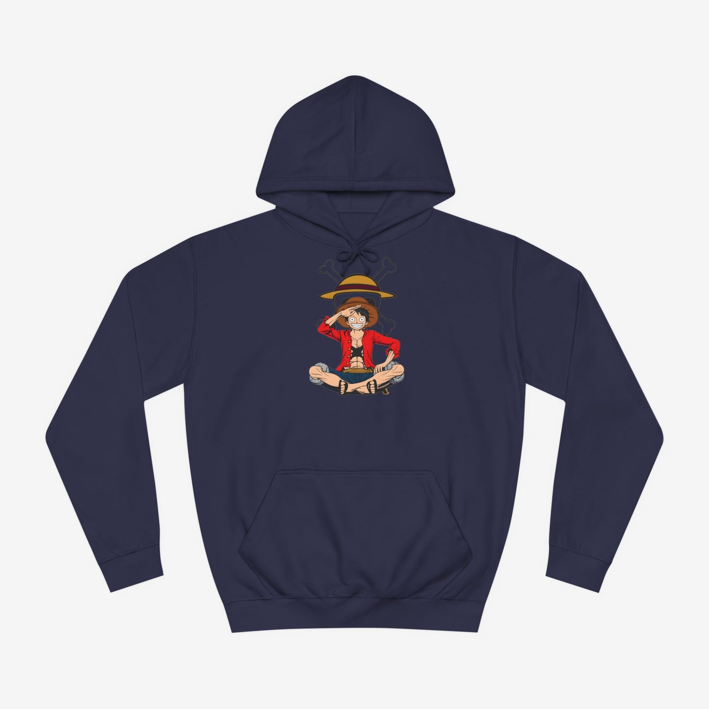 Luffy Custom Hoodie Oxford Navy XS