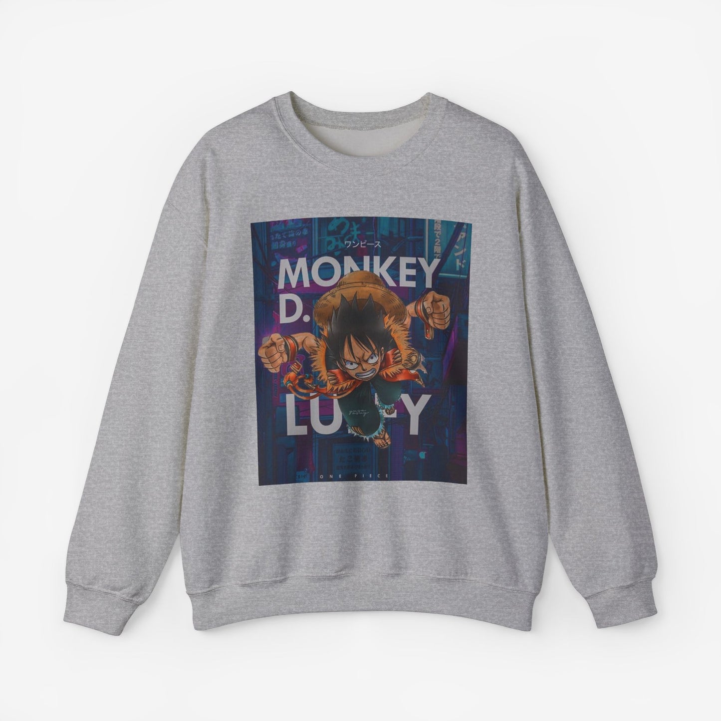 Luffy Sweatshirt S Sport Grey