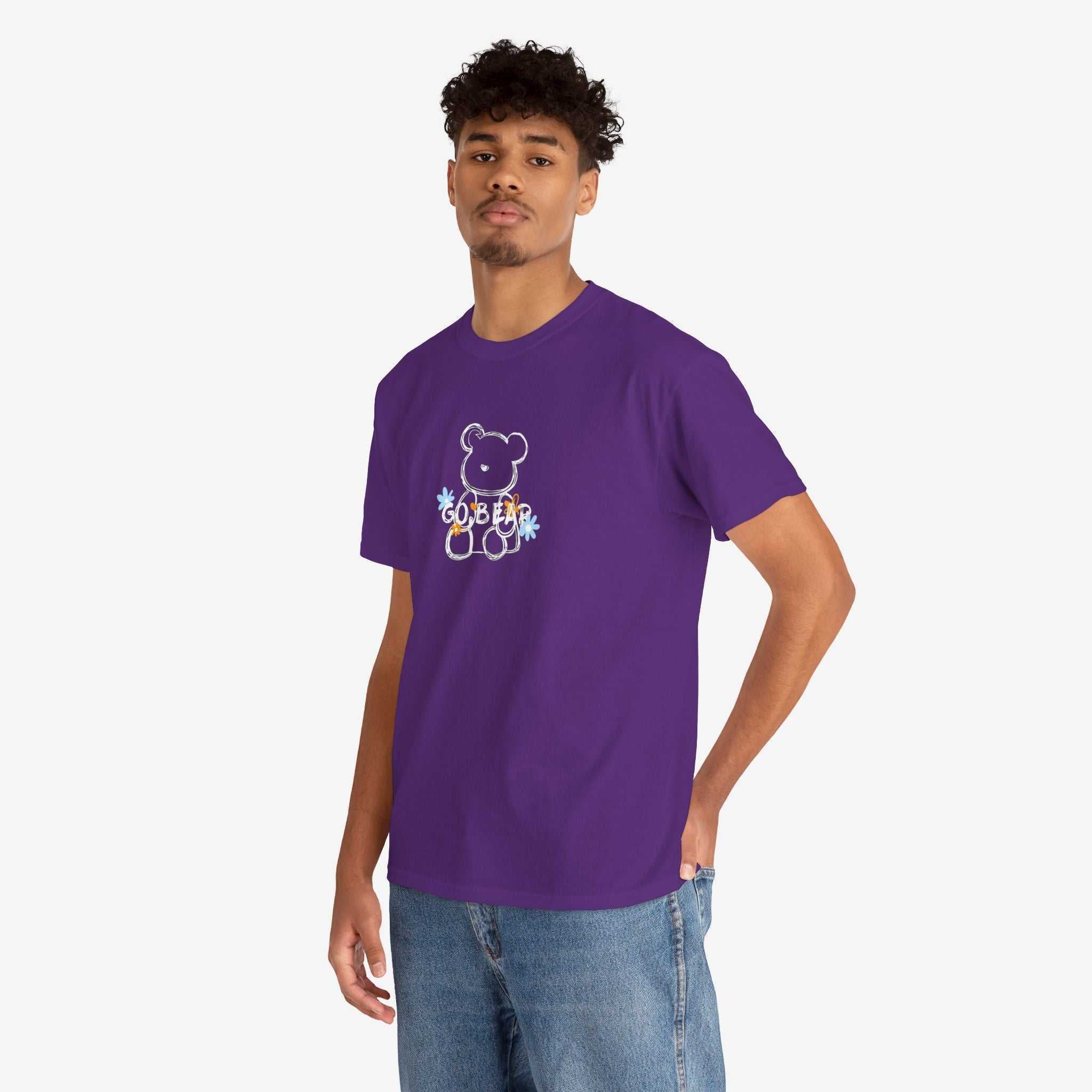 Cute Teddy Bear Graphic Unisex Heavy Cotton Tee