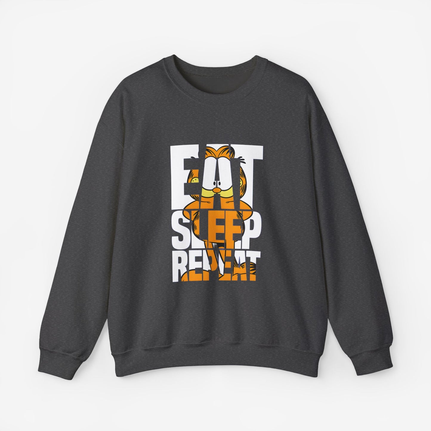 EAT SLEEP REPEAT Sweatshirt Dark Heather S