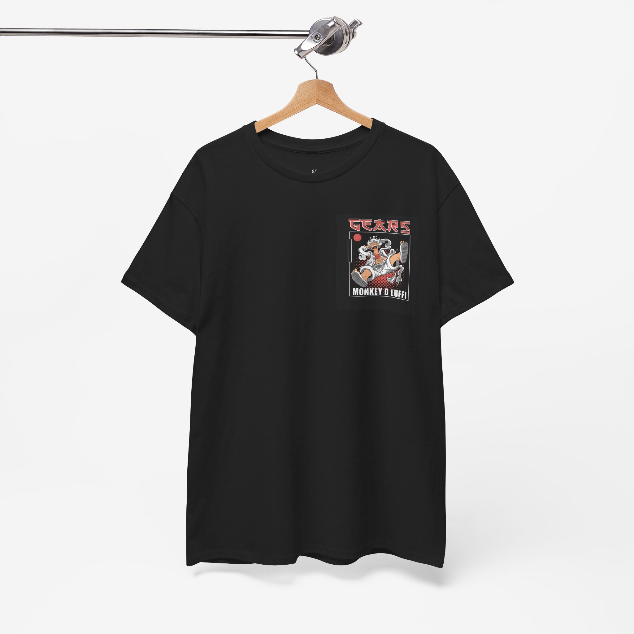 Unisex Heavy Cotton Tee - 'Gears' Monkey D Luffy Graphic Tee for Fans