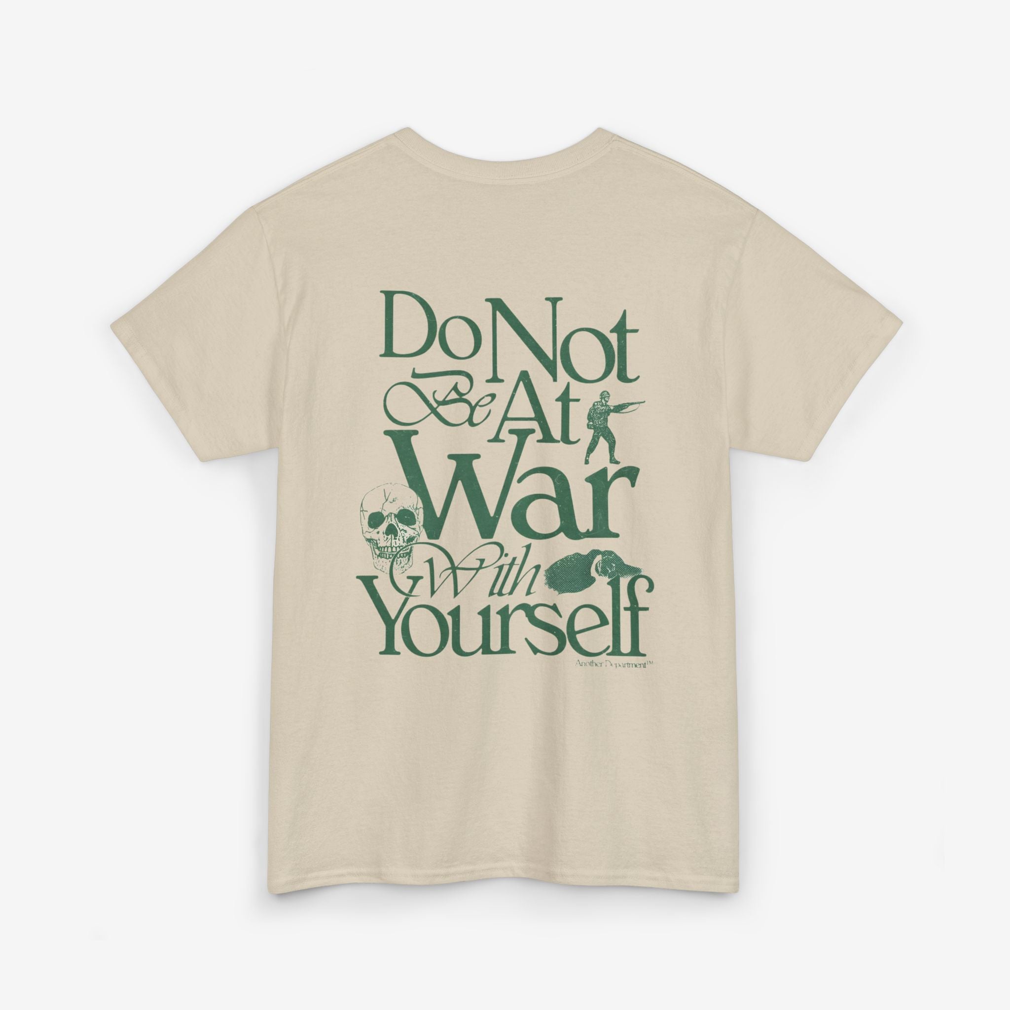 Unisex Heavy Cotton Tee - 'Do Not War With Yourself' Graphic Shirt