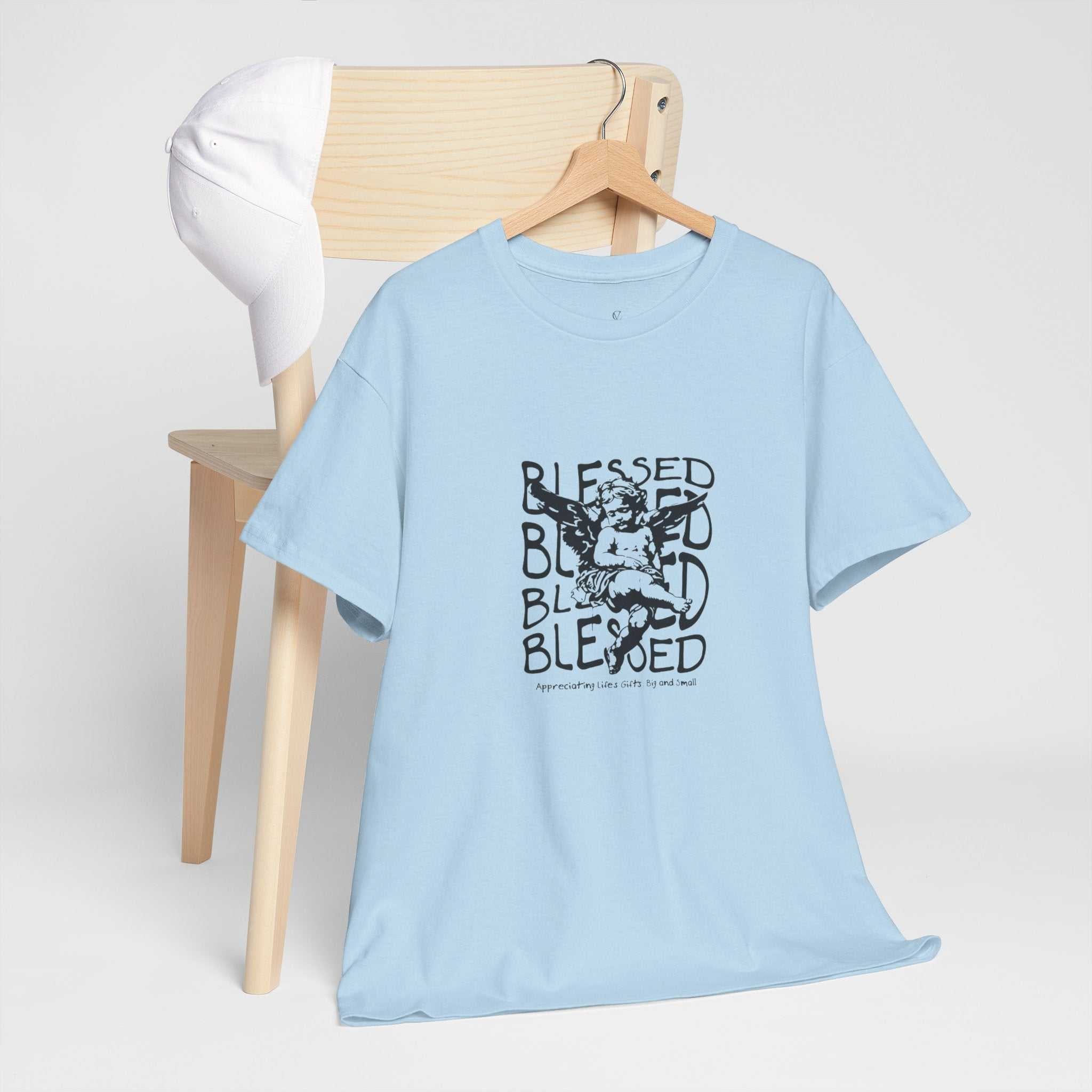 Blessed Unisex Cotton Tee - Inspirational Graphic Tee for Everyday Wear