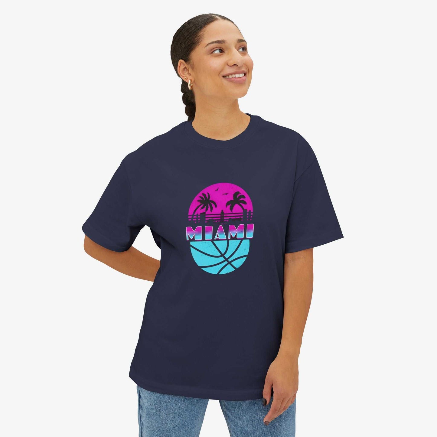 Miami Vibes Unisex Oversized Boxy Tee