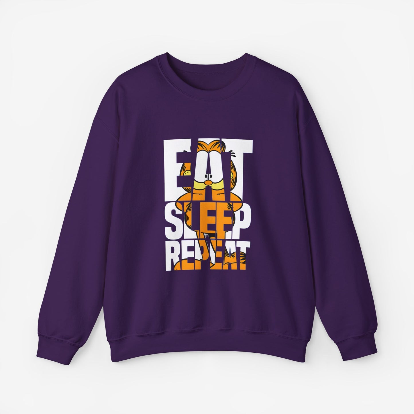EAT SLEEP REPEAT Sweatshirt Purple S