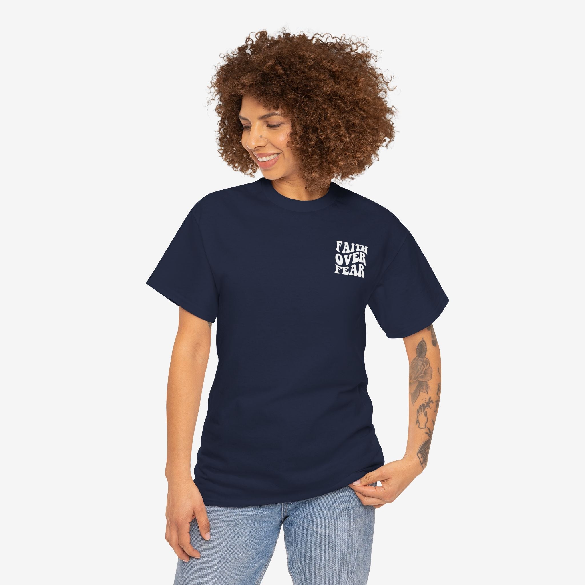 Faith Over Fear Cotton Tee