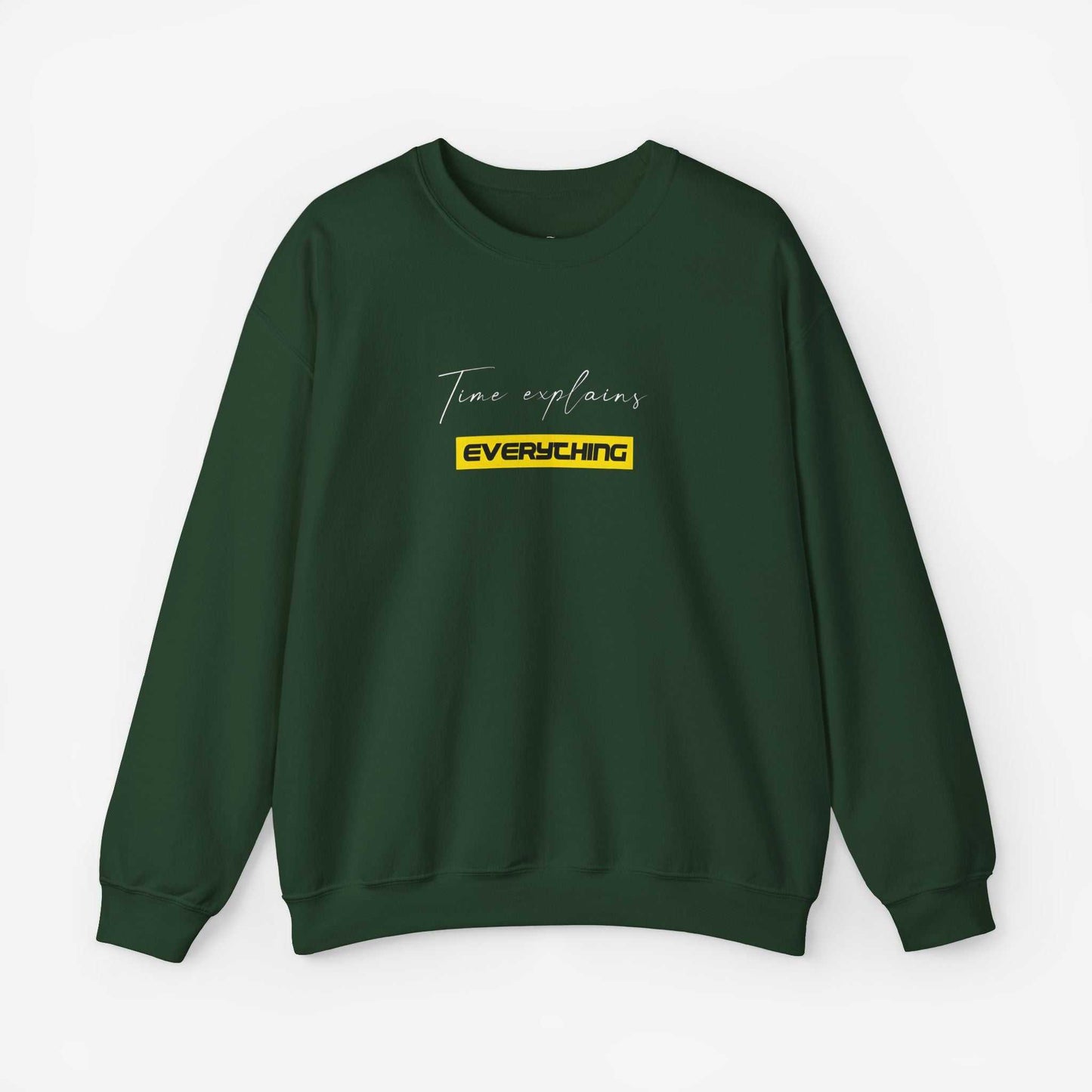 Unisex Crewneck Sweatshirt - "Time Explains Everything"