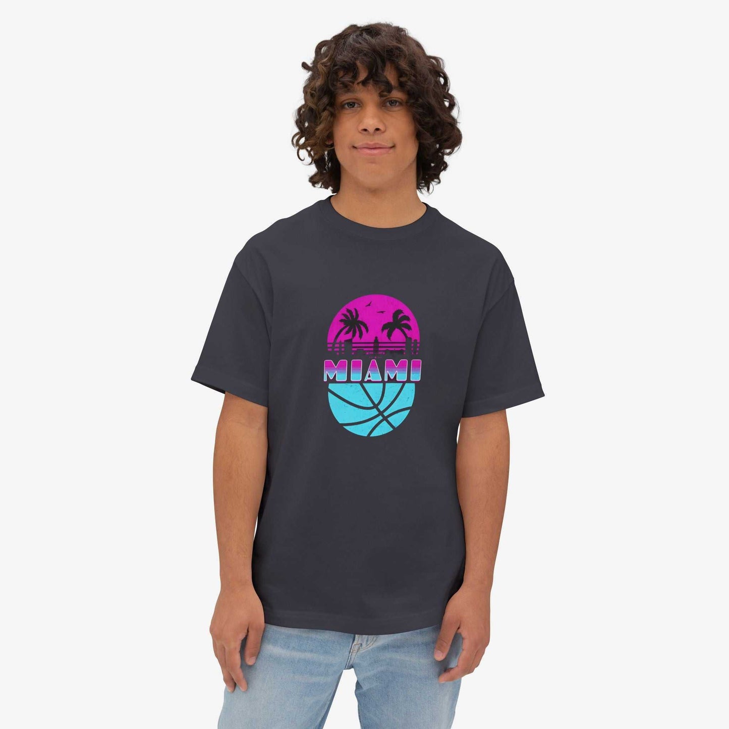 Miami Vibes Unisex Oversized Boxy Tee