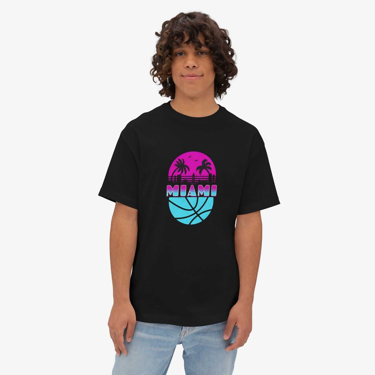 Miami Vibes Unisex Oversized Boxy Tee
