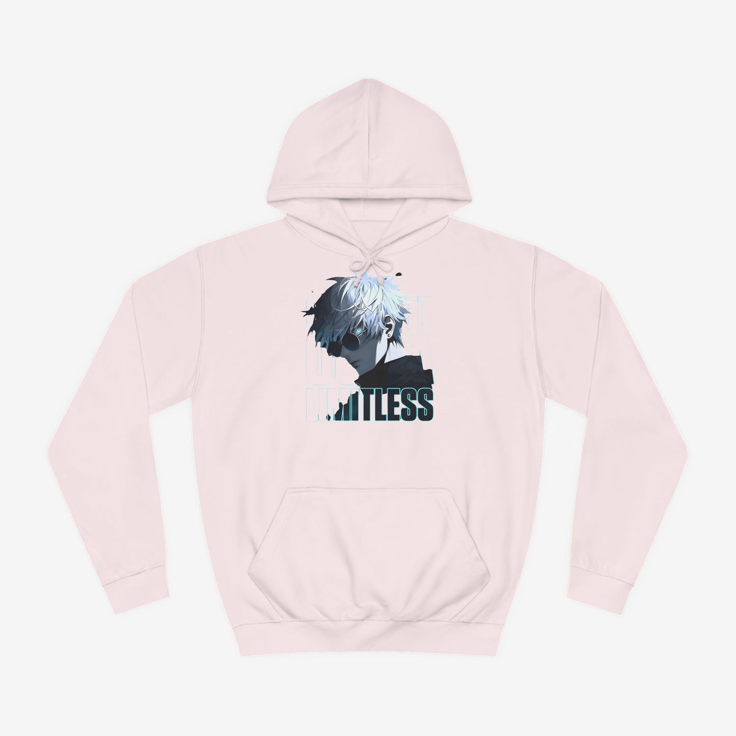 Anime Graphic Hoodie Baby Pink XS