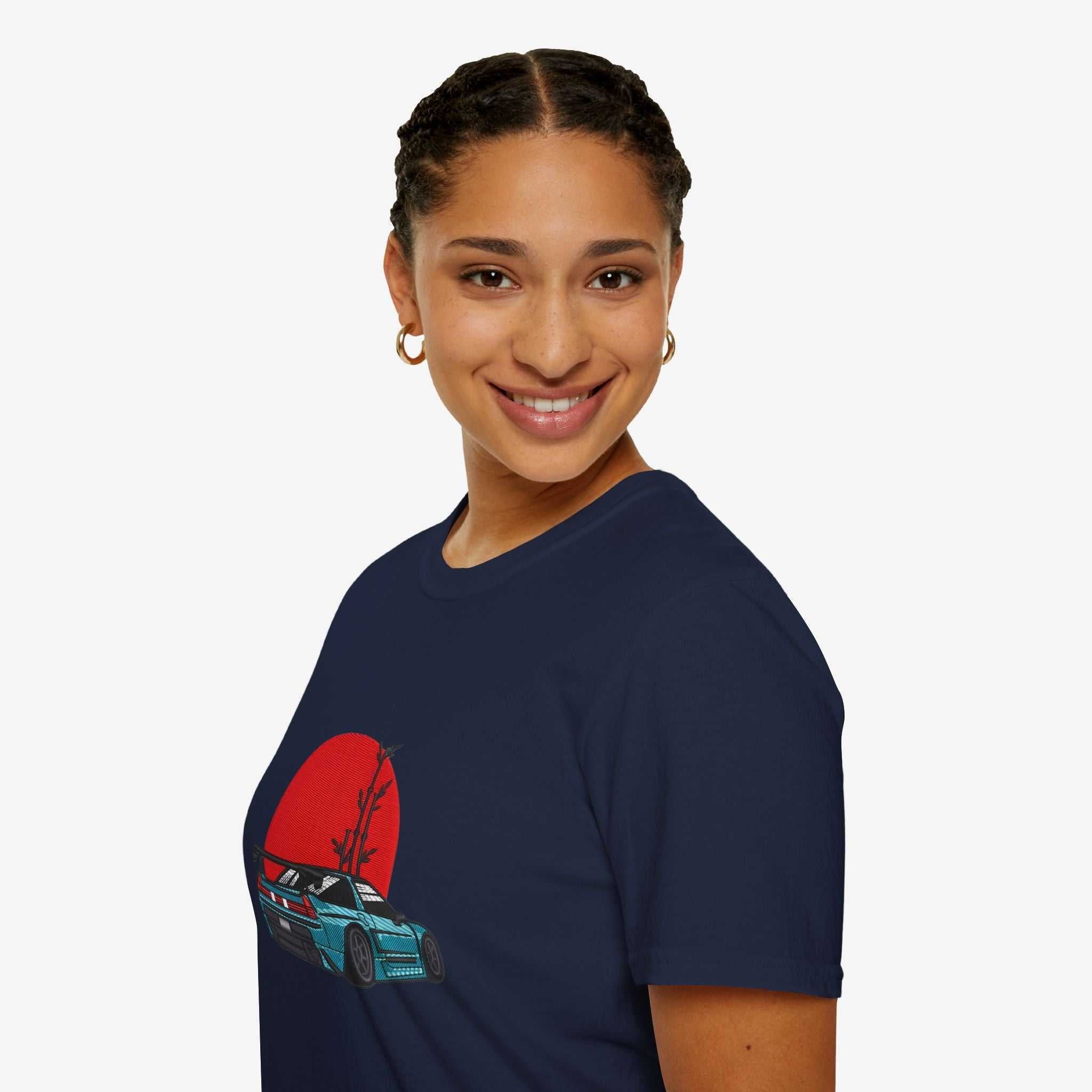 Retro Car Graphic Unisex T-Shirt - Vintage Sunset Design