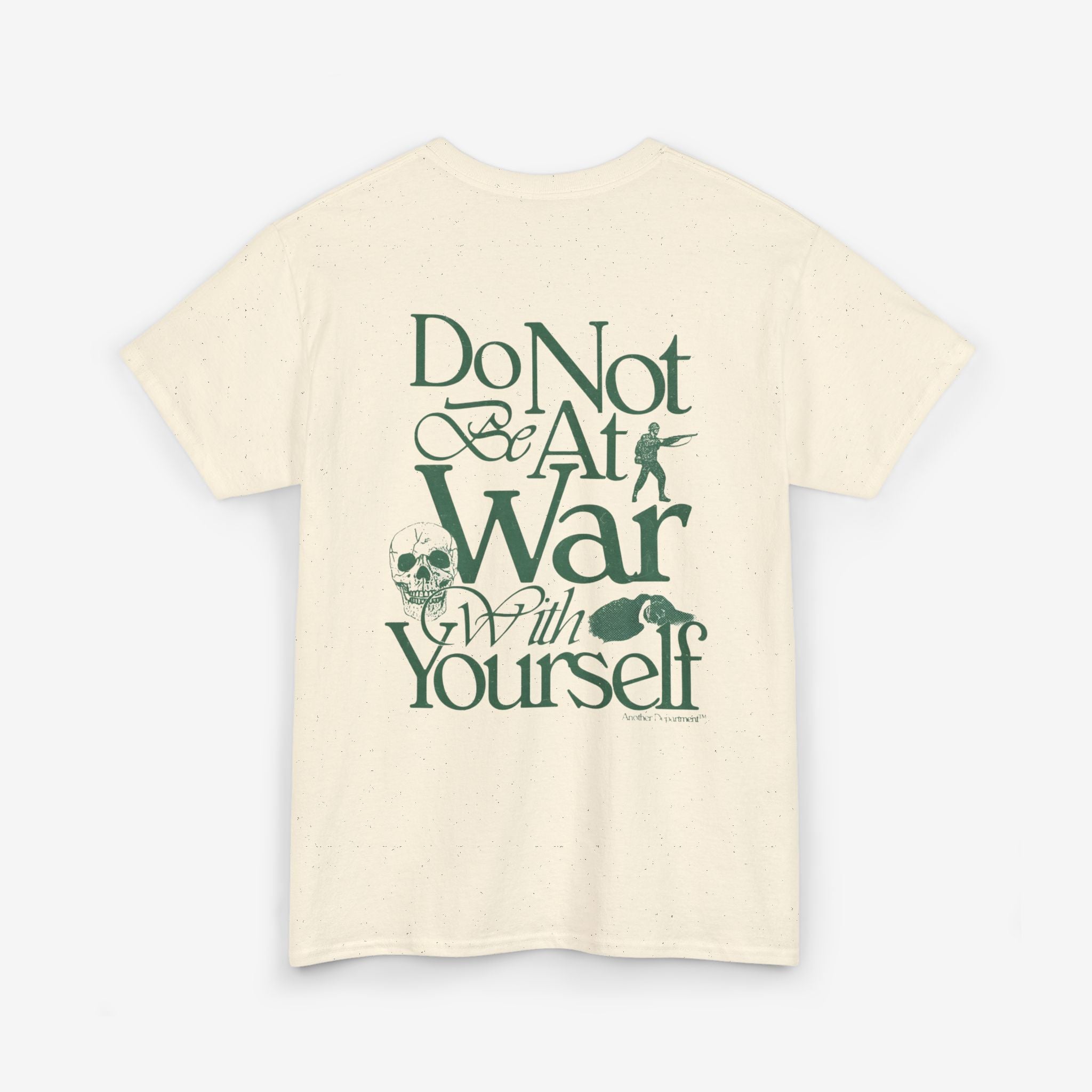 Unisex Heavy Cotton Tee - 'Do Not War With Yourself' Graphic Shirt