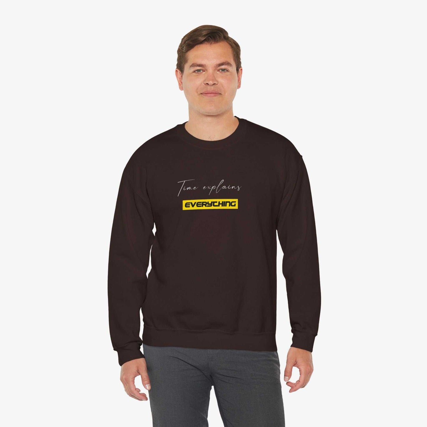 Unisex Crewneck Sweatshirt - "Time Explains Everything"