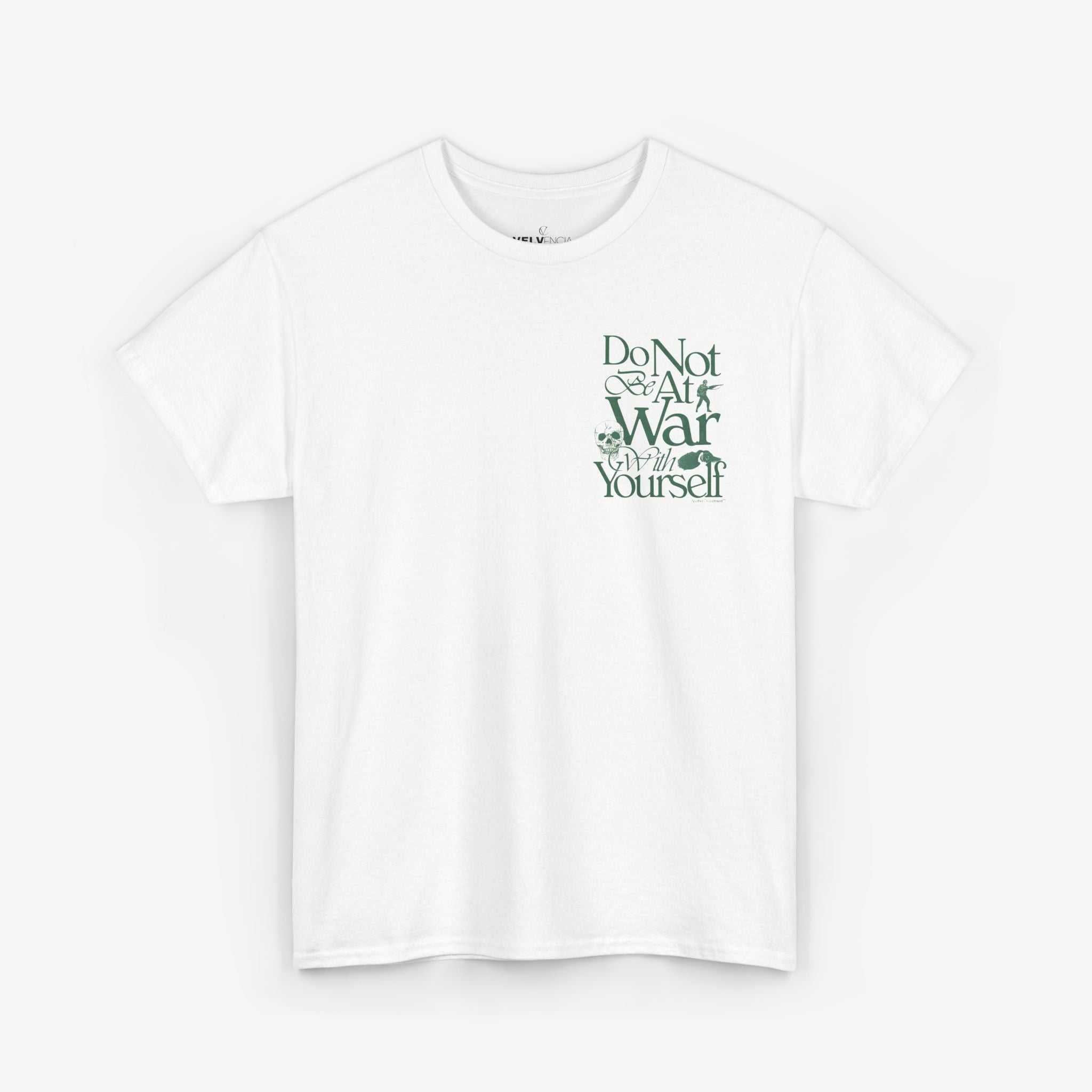 Unisex Heavy Cotton Tee - 'Do Not War With Yourself' Graphic Shirt