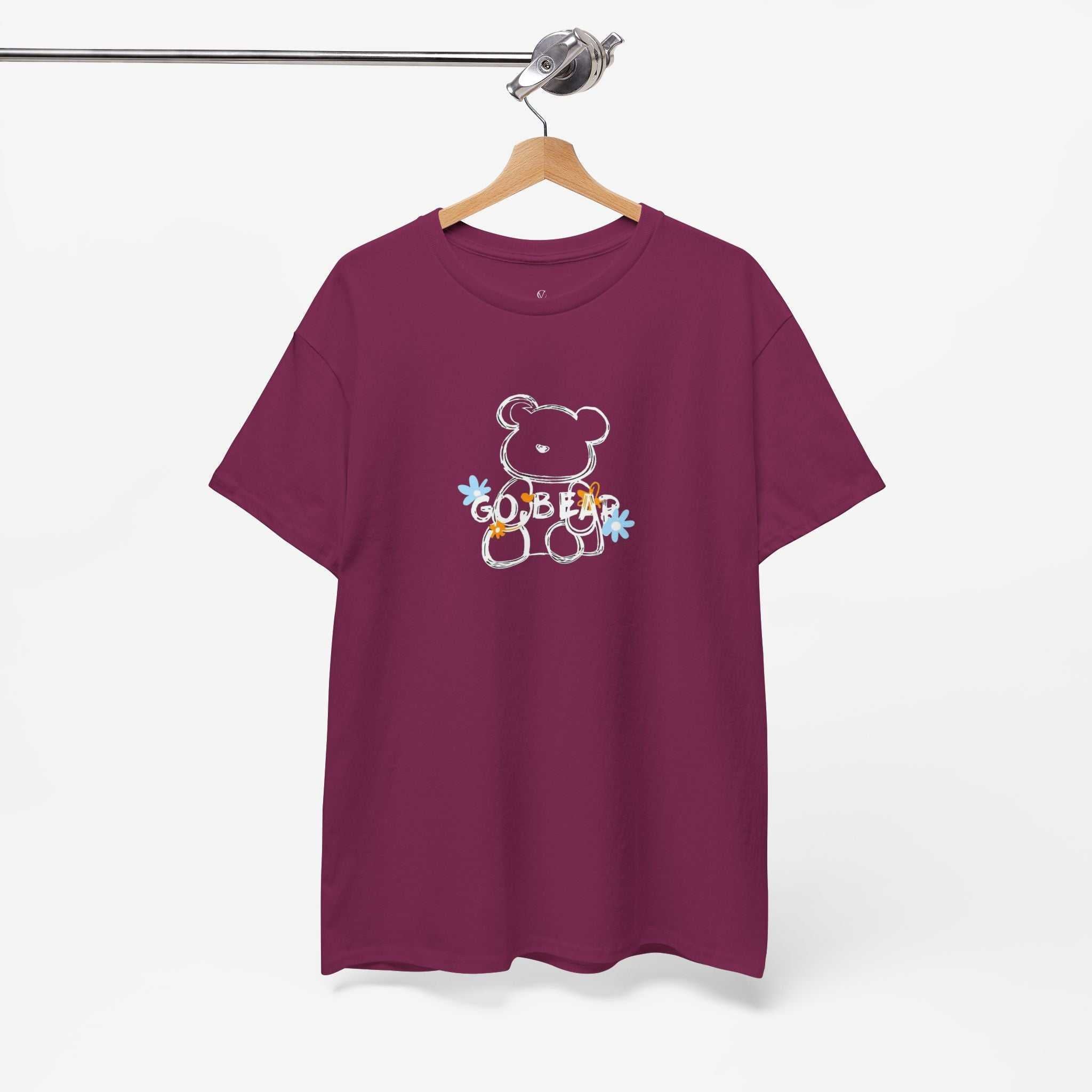 Cute Teddy Bear Graphic Unisex Heavy Cotton Tee
