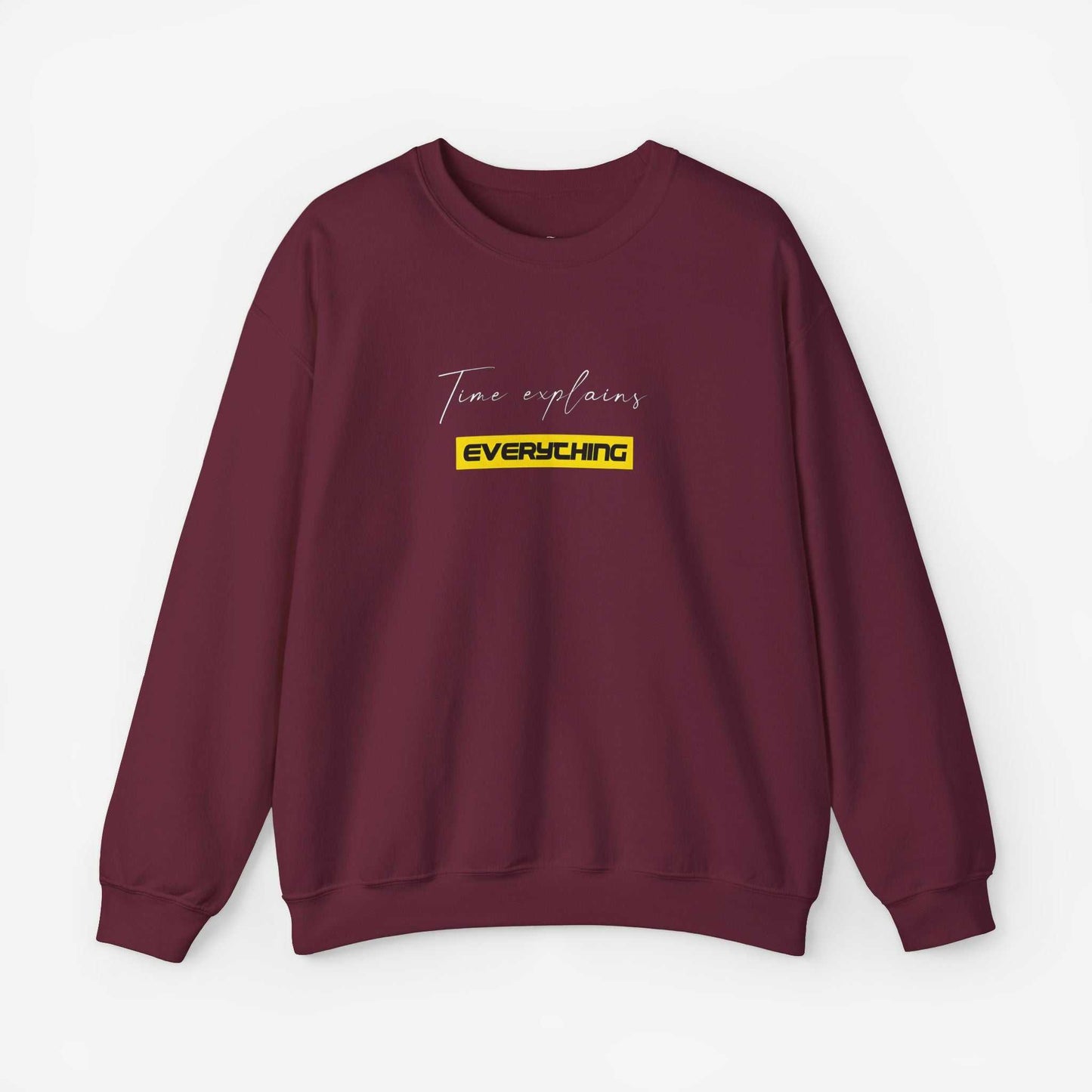 Unisex Crewneck Sweatshirt - "Time Explains Everything"