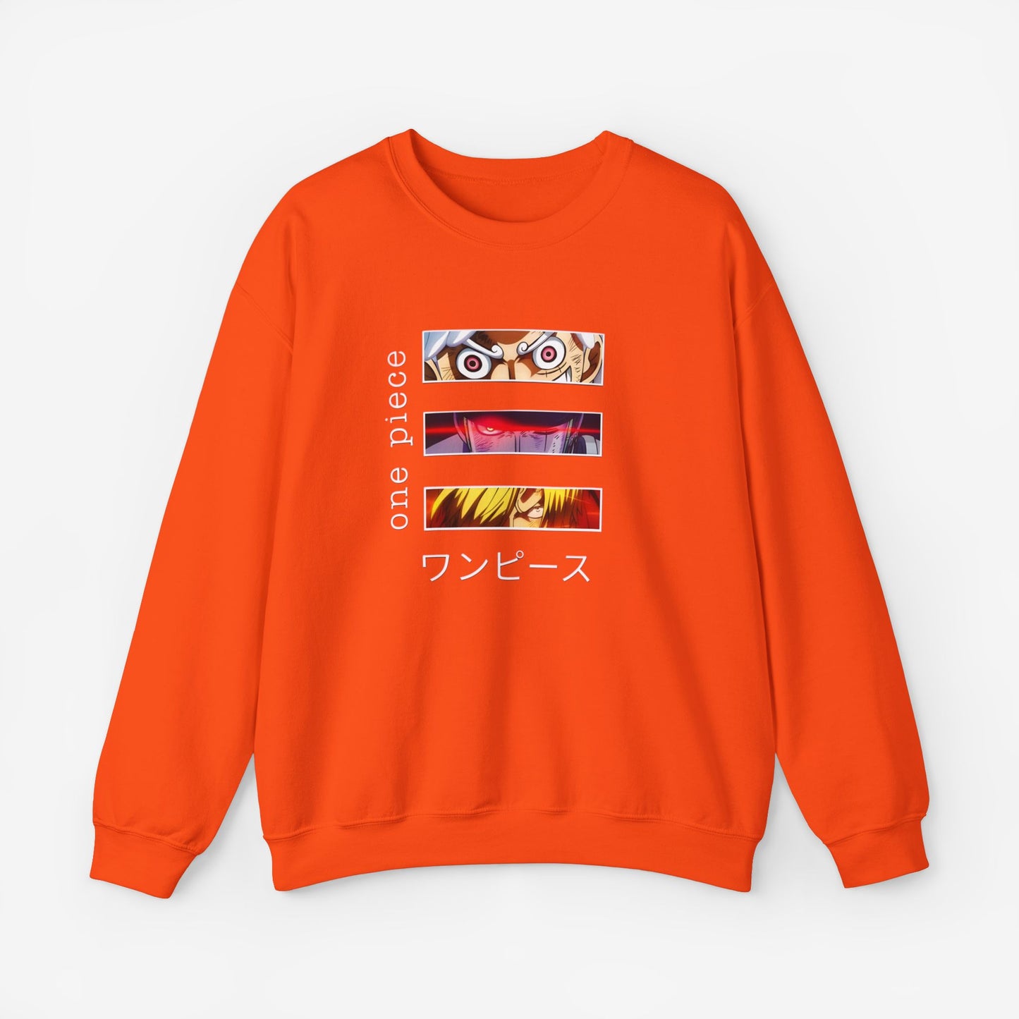Unisex Anime Sweatshirt S Orange