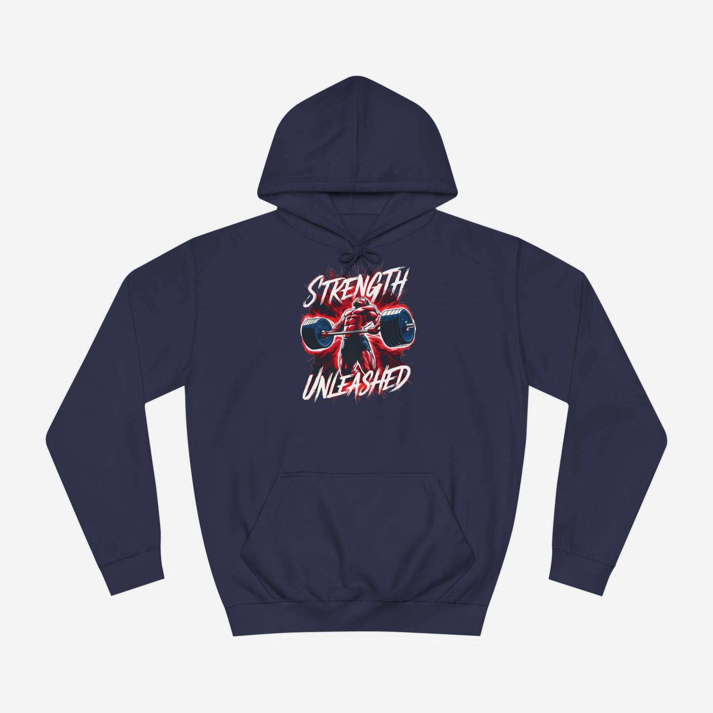Strength Unleashed Custom Hoodie Design Oxford Navy XS