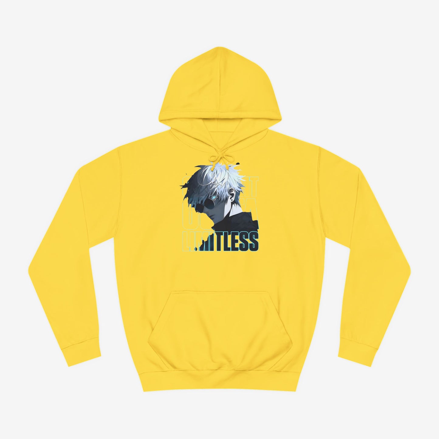 Anime Graphic Hoodie Sun Yellow XS