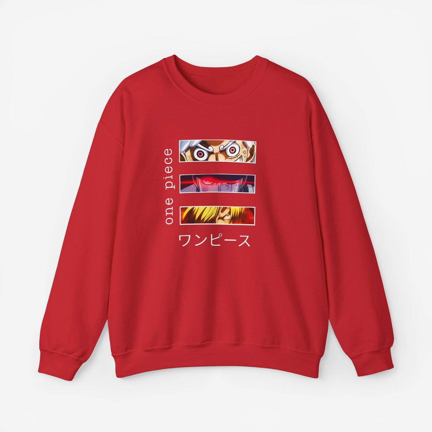 Unisex Anime Sweatshirt S Red