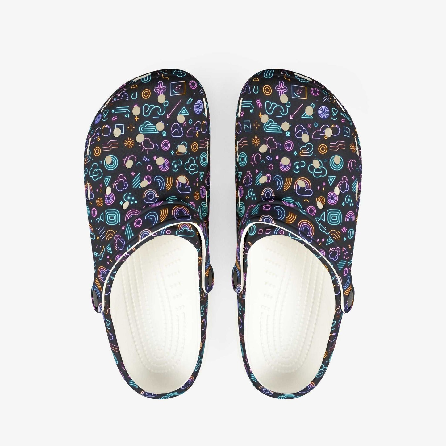 Neon Emojis Men's Clogs