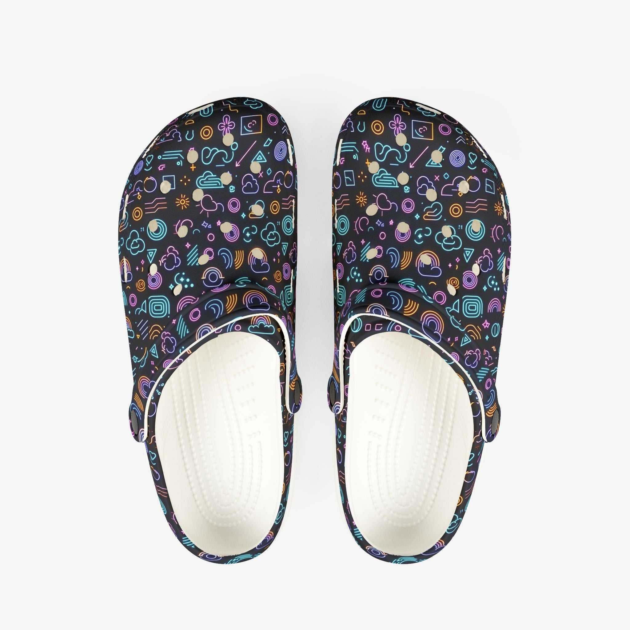 Neon Emojis Men's Clogs