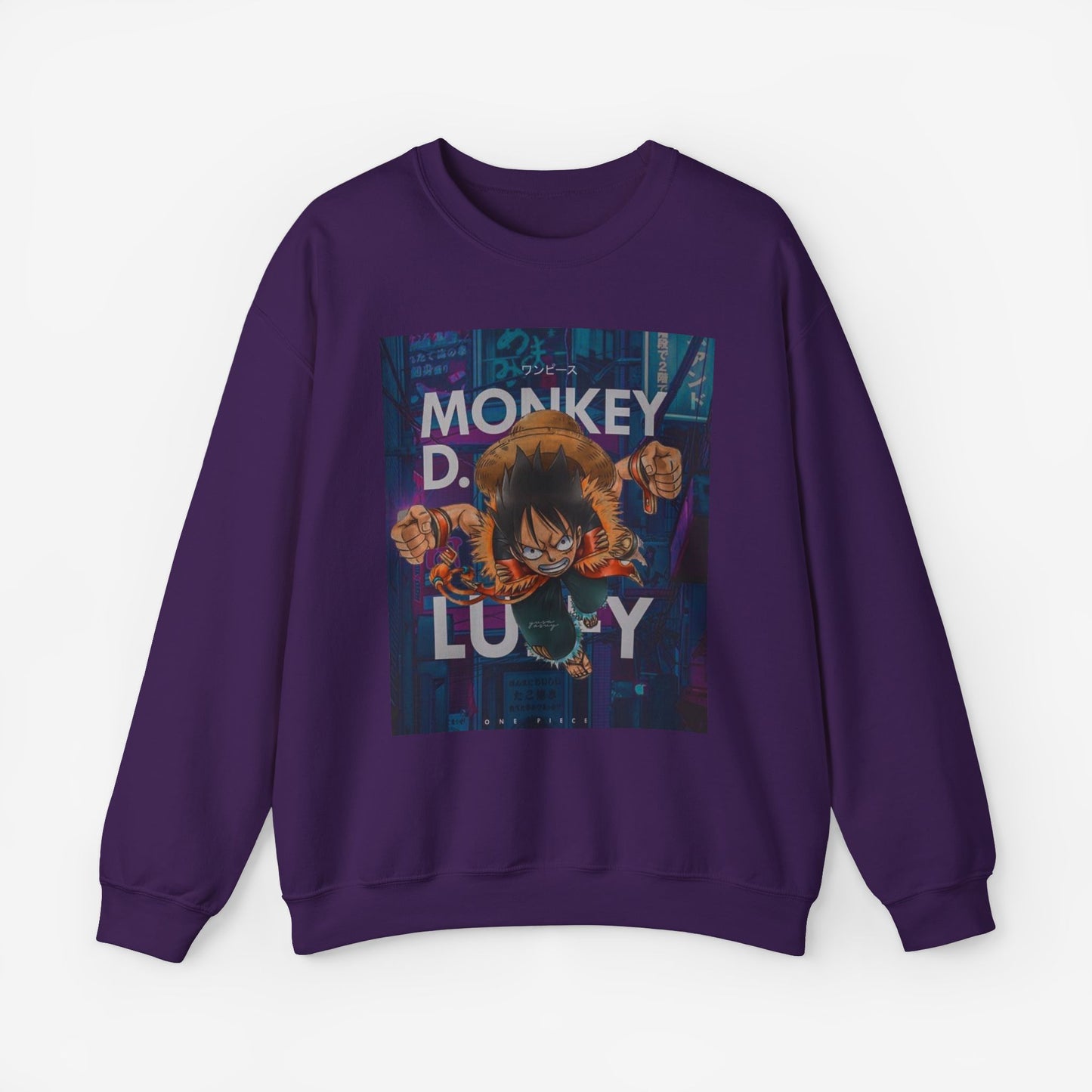 Luffy Sweatshirt S Purple