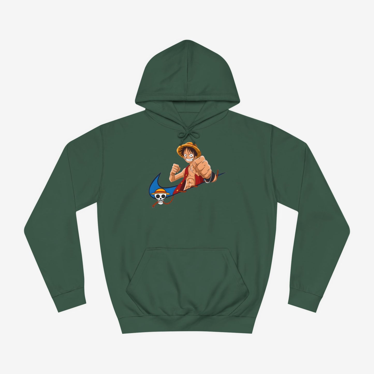 Nike Luffy Custom Hoodie Design Bottle Green XS