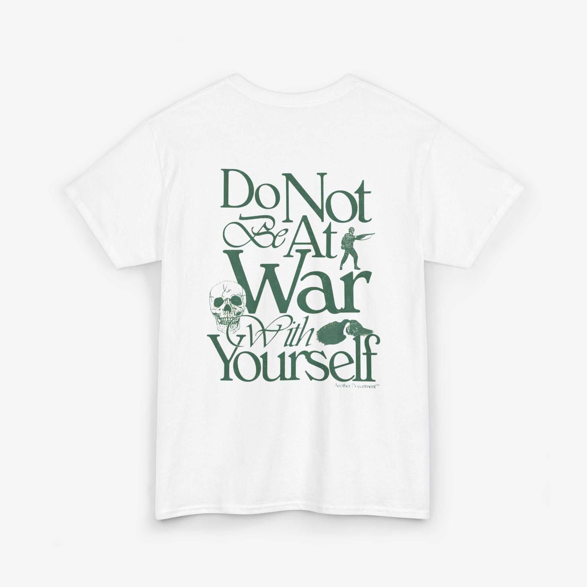 Unisex Heavy Cotton Tee - 'Do Not War With Yourself' Graphic Shirt