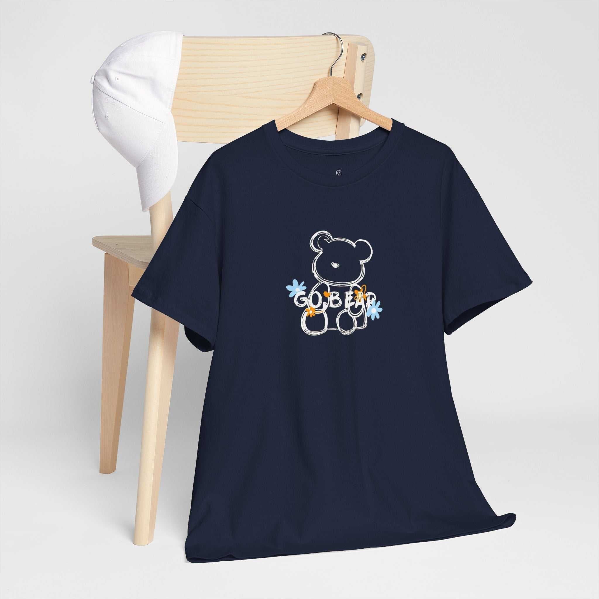 Cute Teddy Bear Graphic Unisex Heavy Cotton Tee