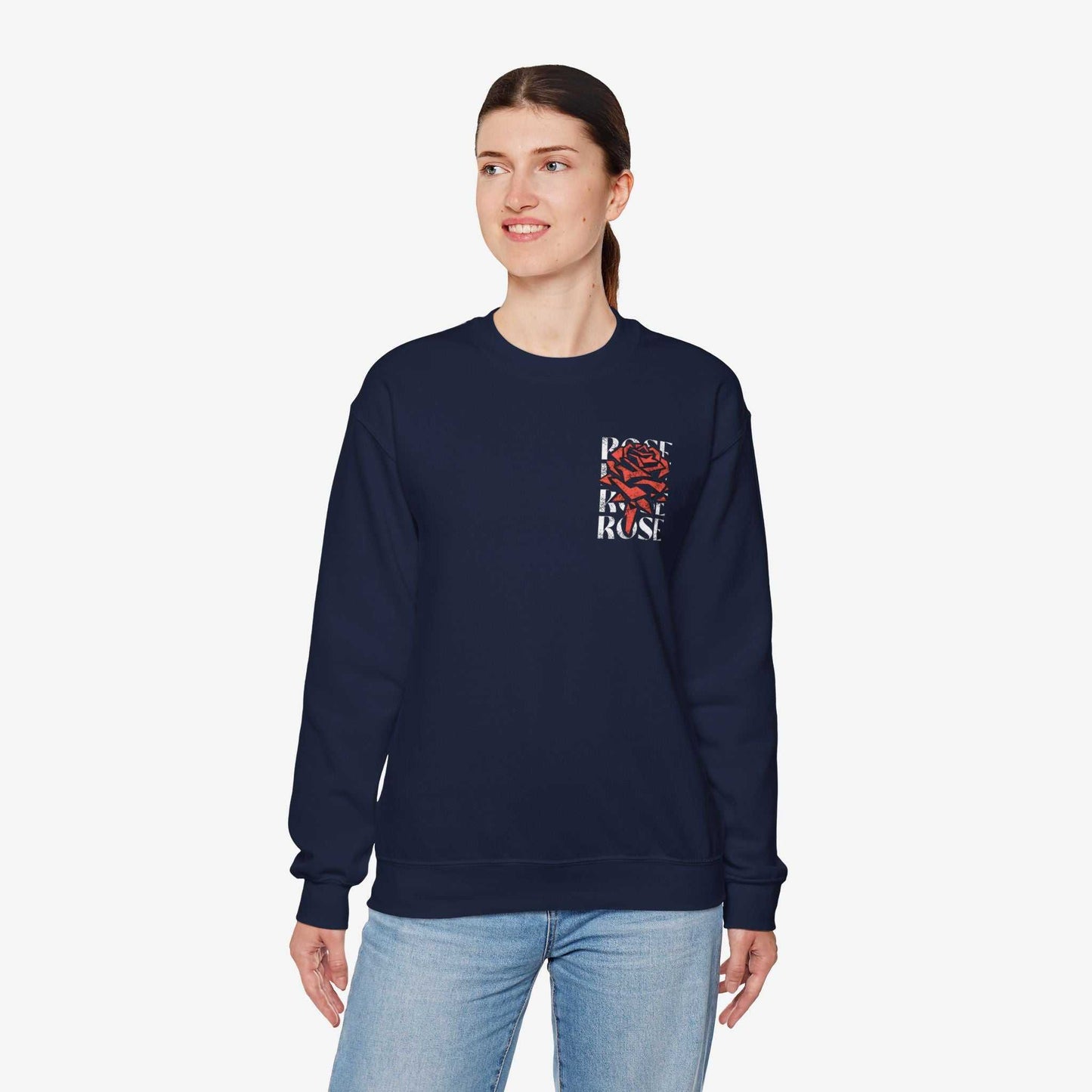 Rose Graphic Unisex Crewneck Sweatshirt