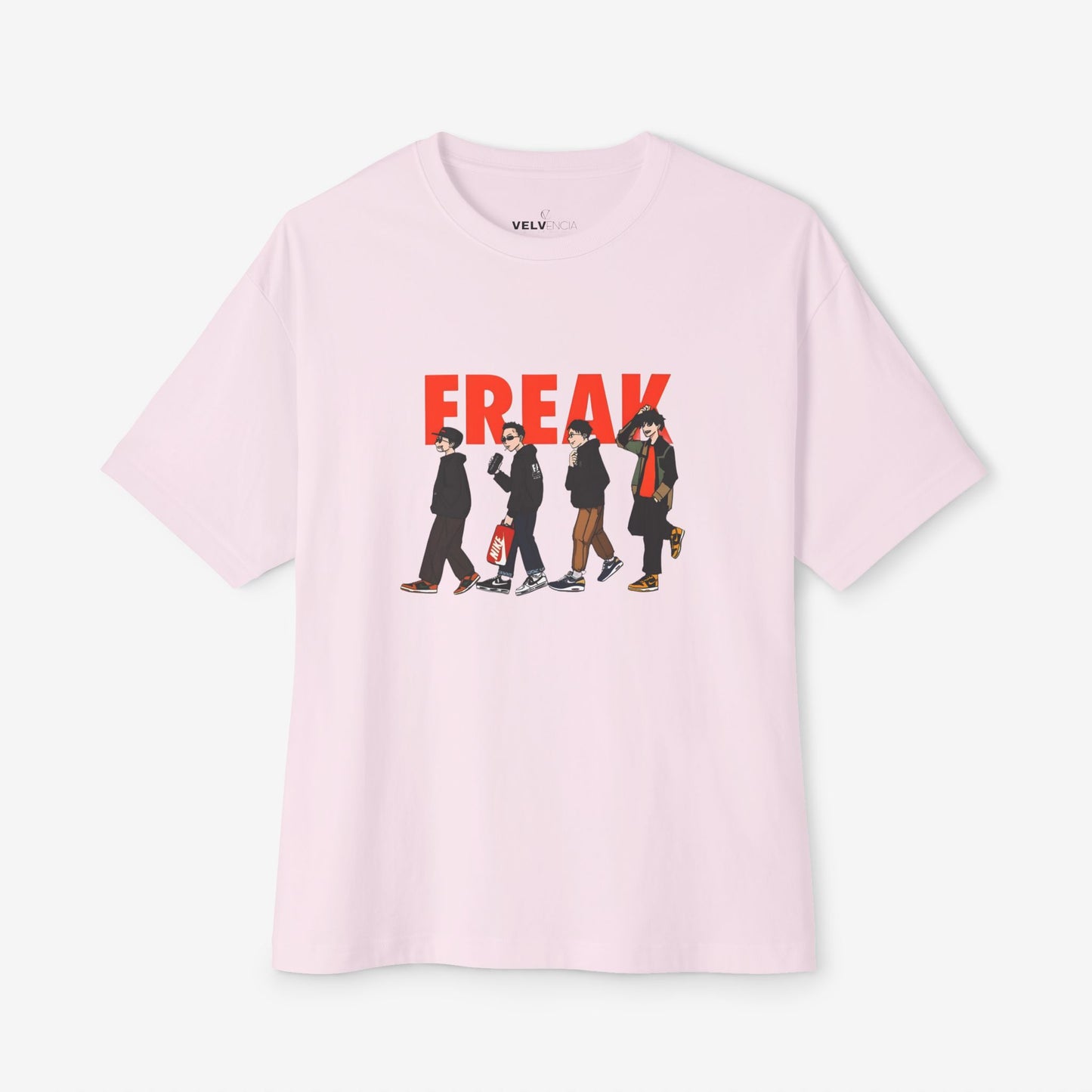 Freak Graphic Unisex Oversized Boxy Tee - Trendy Streetwear Style