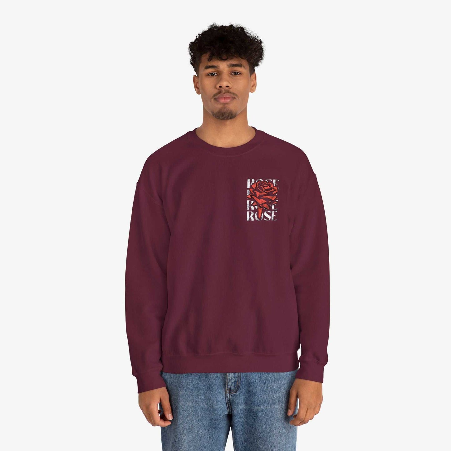 Rose Graphic Unisex Crewneck Sweatshirt
