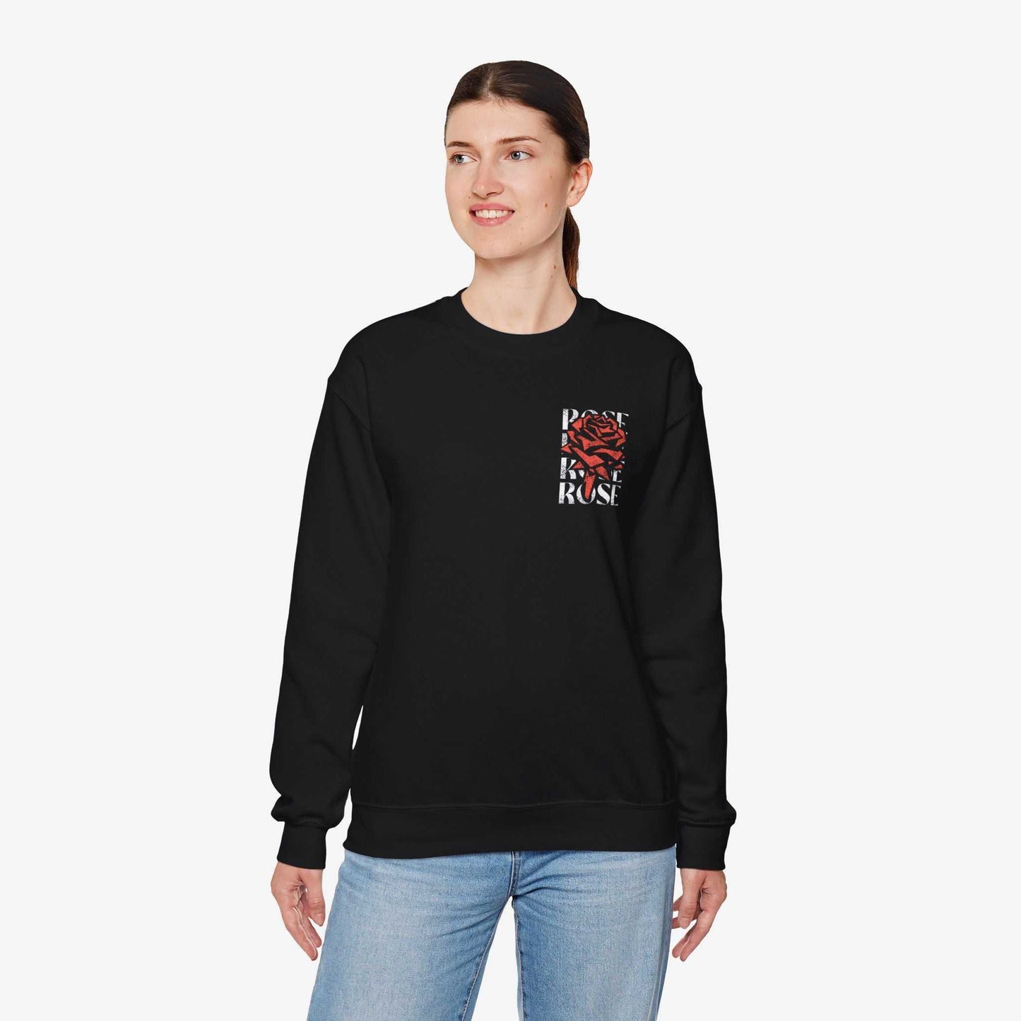Rose Graphic Unisex Crewneck Sweatshirt