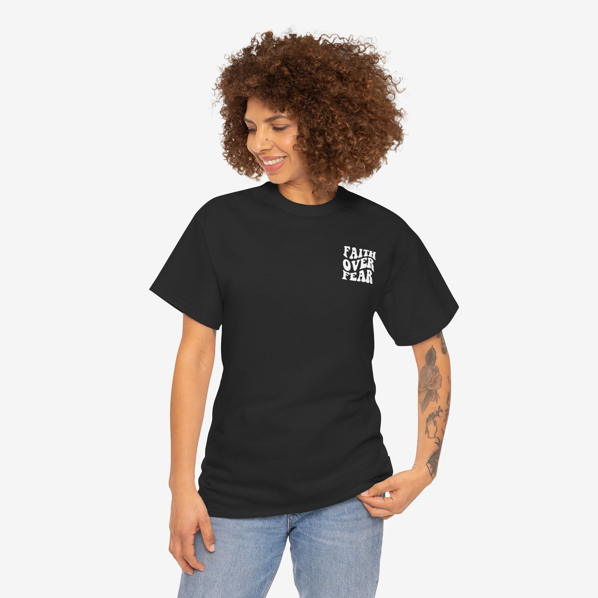 Faith Over Fear Cotton Tee