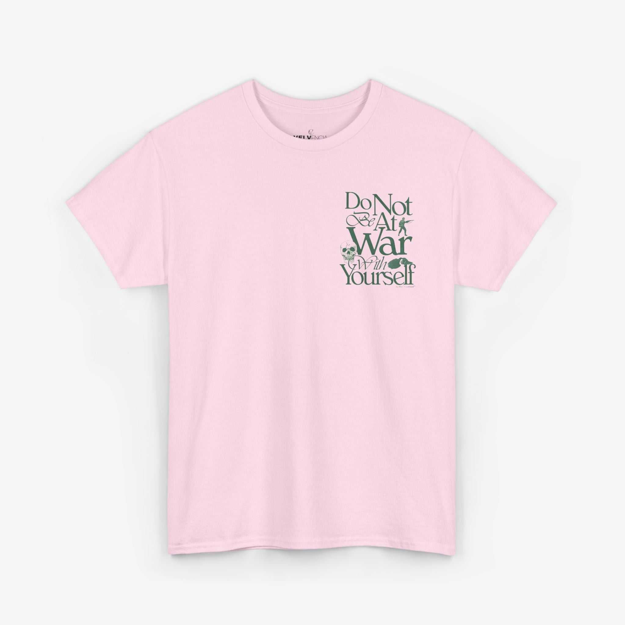 Unisex Heavy Cotton Tee - 'Do Not War With Yourself' Graphic Shirt
