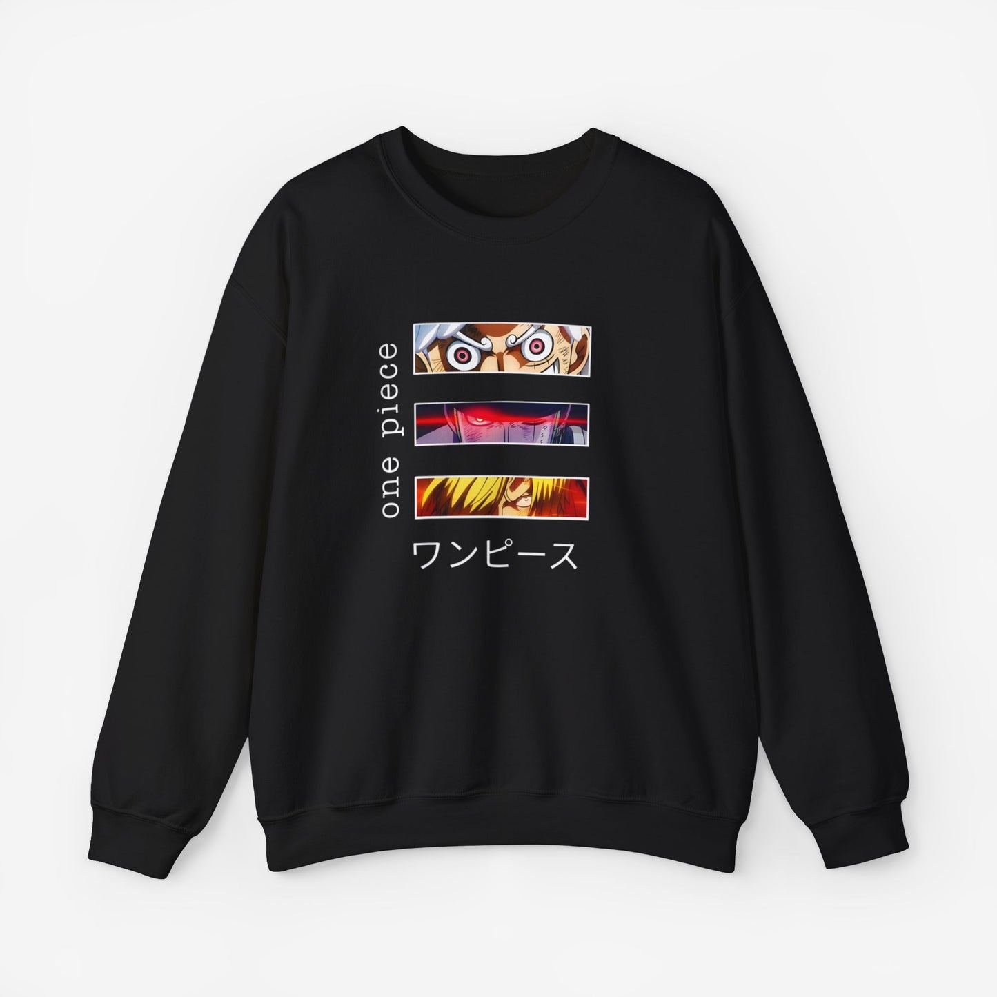 Unisex Anime Sweatshirt S Black