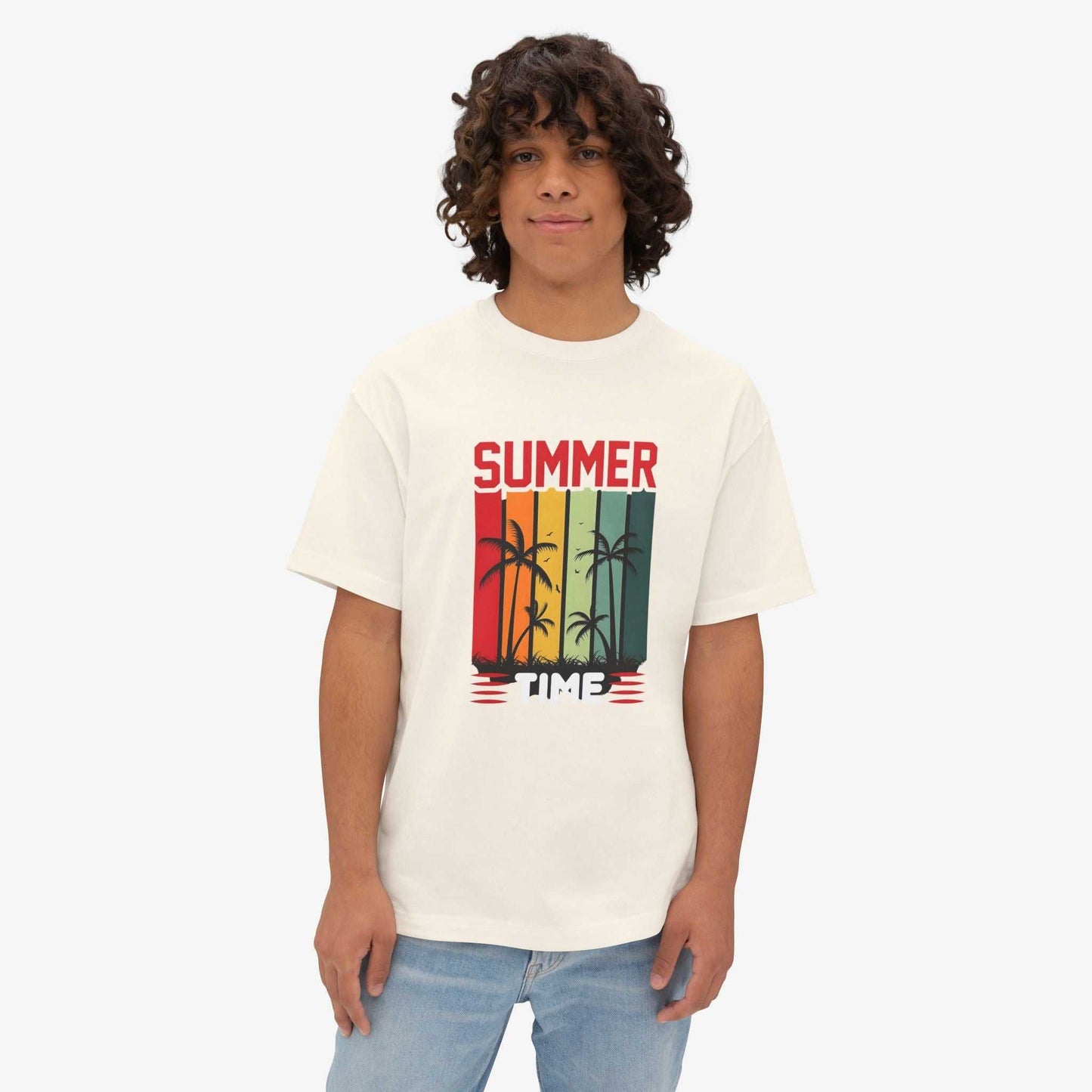 Summer Vibes Unisex Oversized Boxy Tee