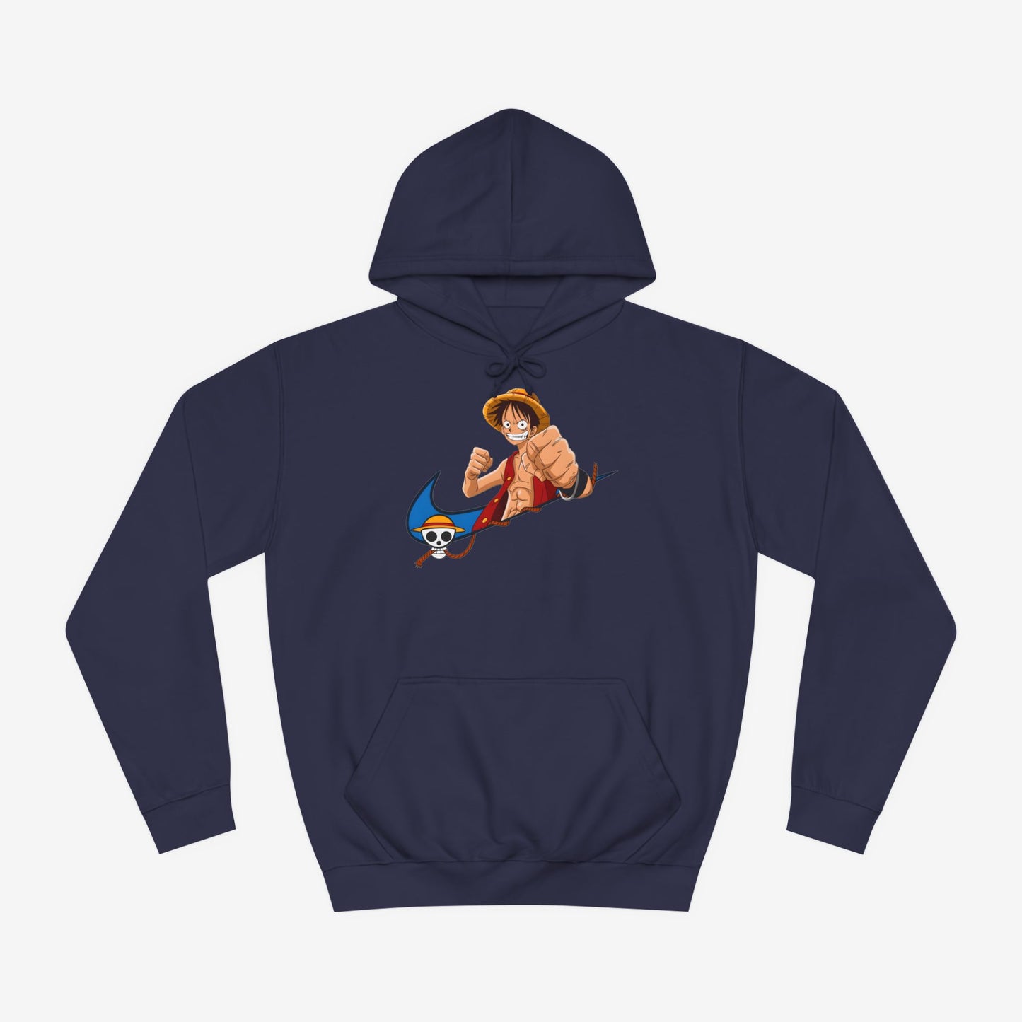Nike Luffy Custom Hoodie Design Oxford Navy XS