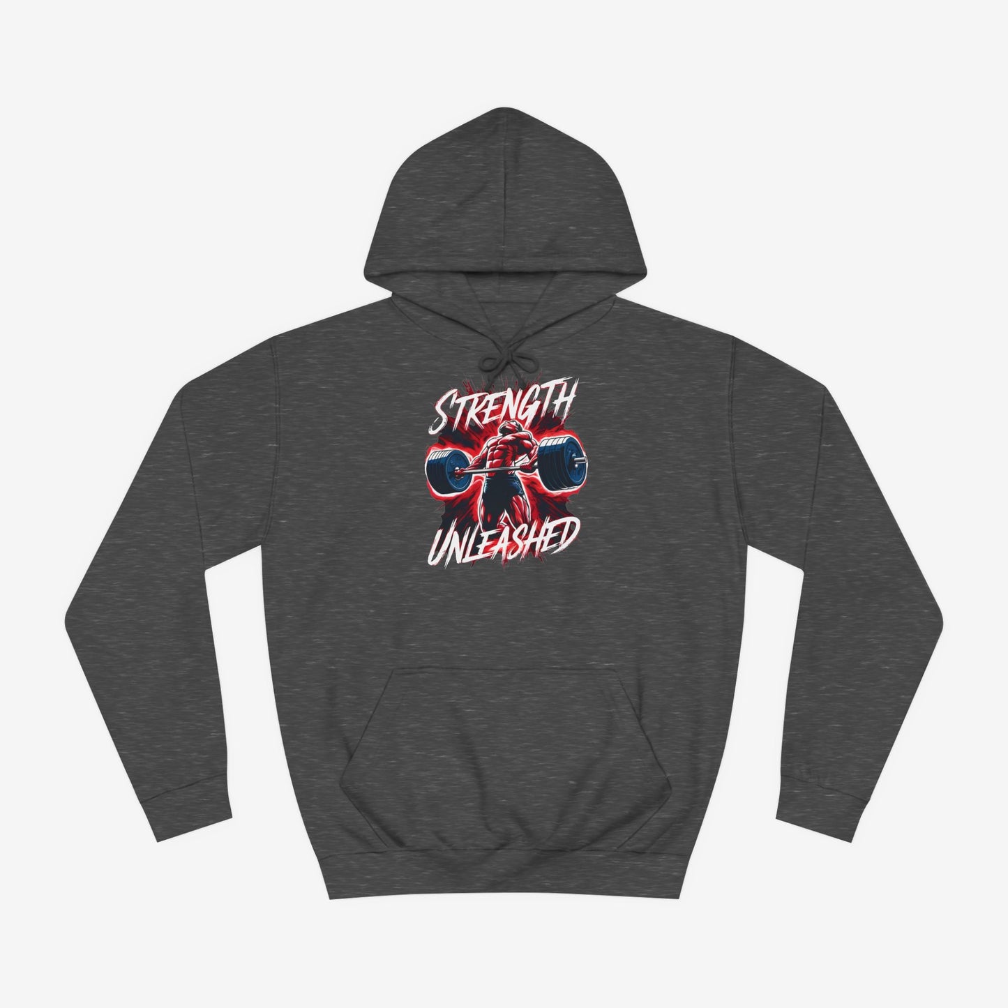 Strength Unleashed Custom Hoodie Design Charcoal XS