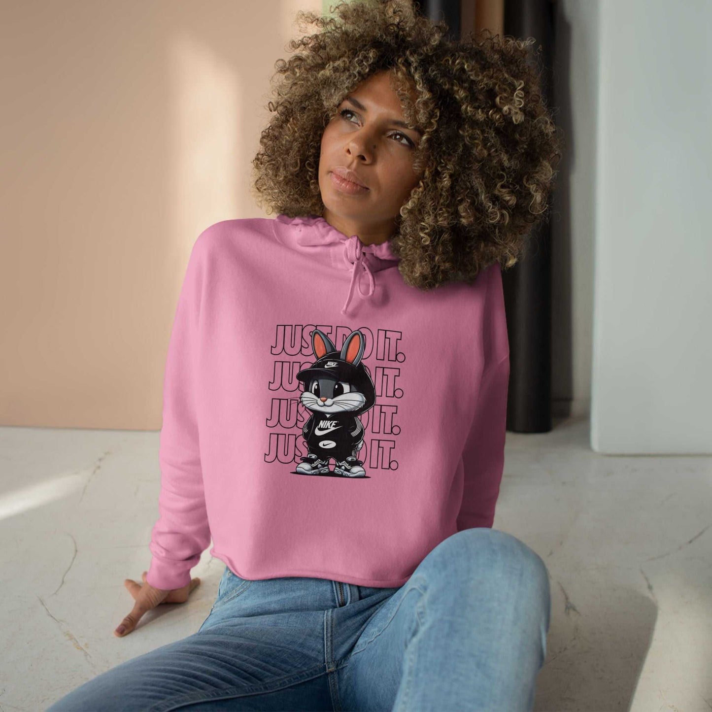 Just Do It Crop Hoodie