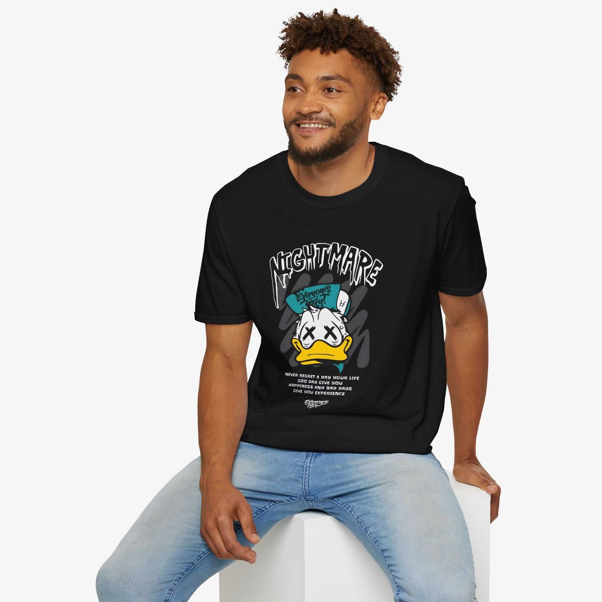 Nightmare Donald Duck Unisex Softstyle T-Shirt - Bold Graphic Tee for Fans