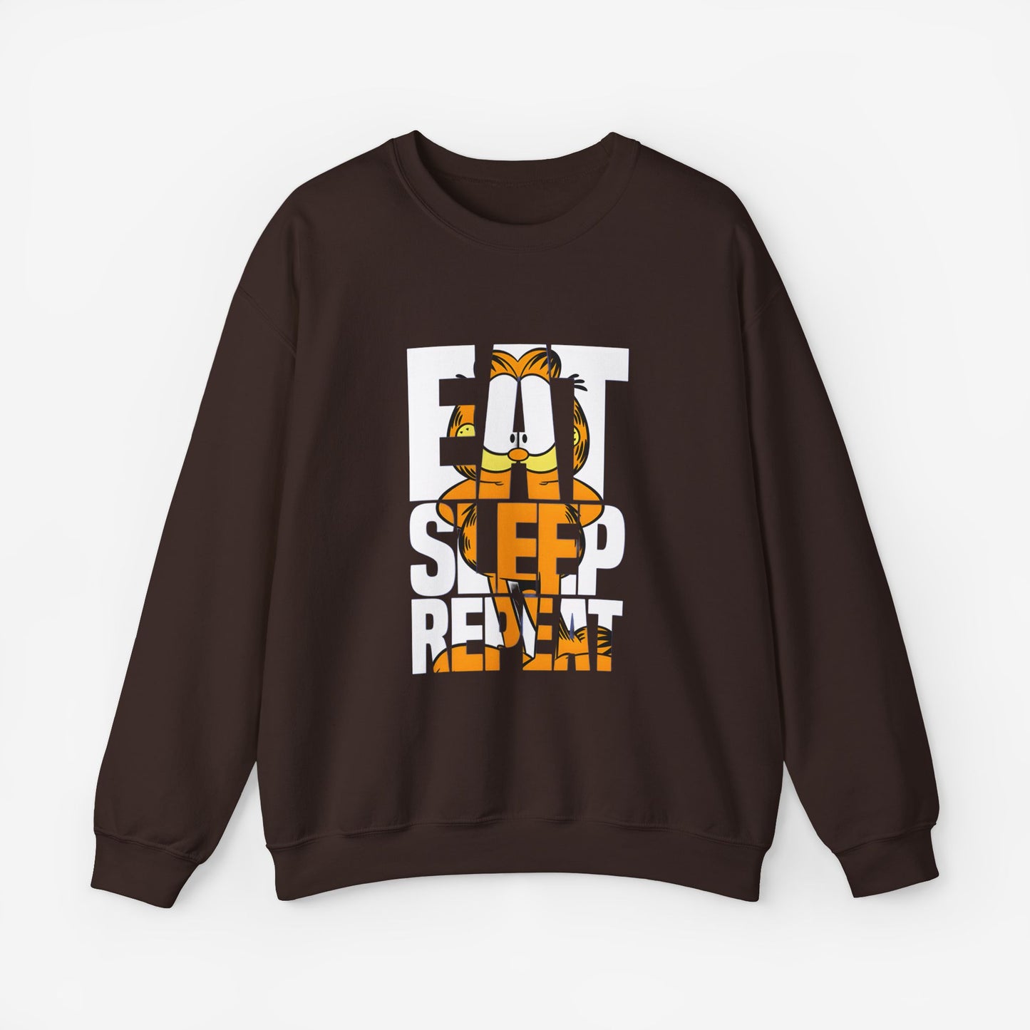 EAT SLEEP REPEAT Sweatshirt Dark Chocolate S