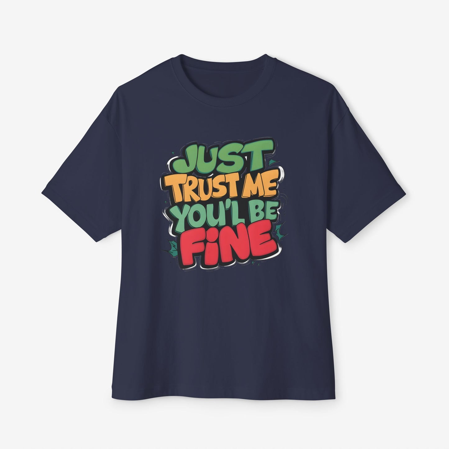 Trust me Oversized Tshirt Navy XS