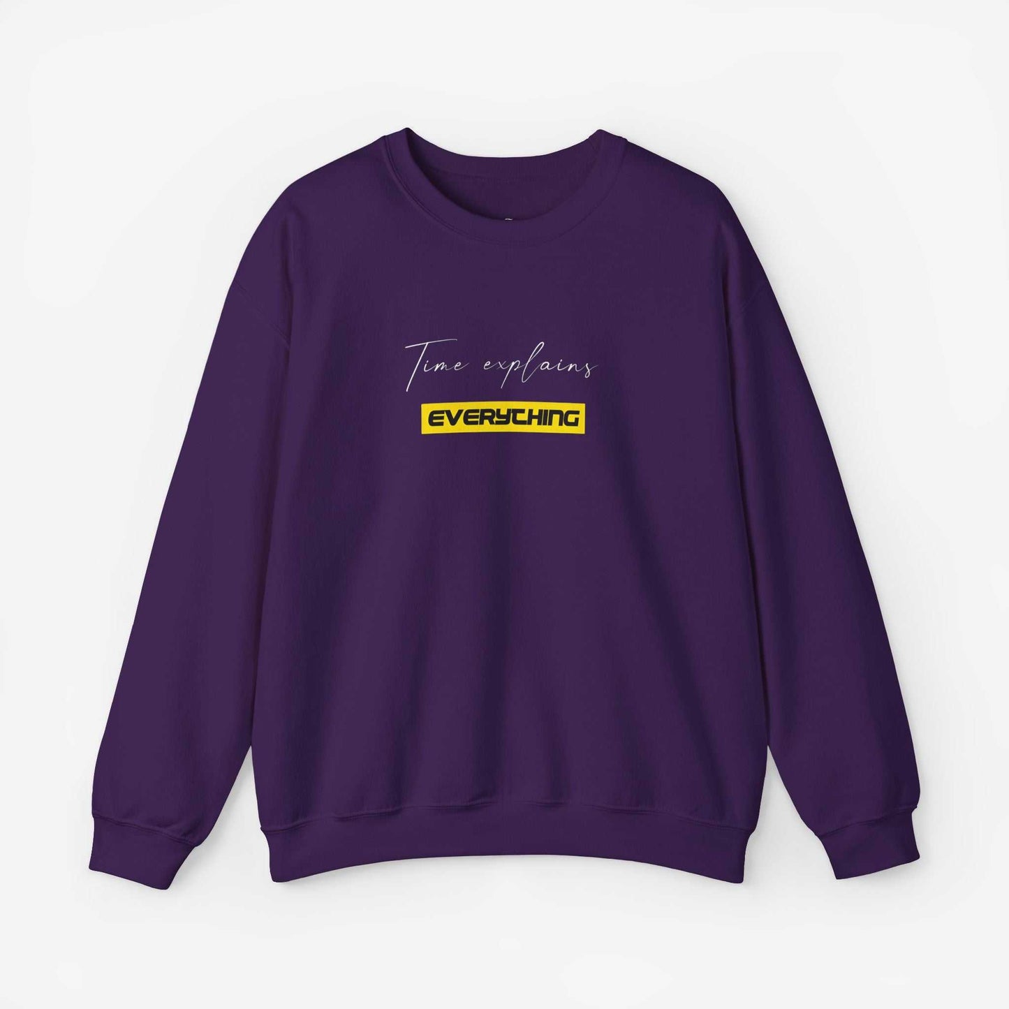 Unisex Crewneck Sweatshirt - "Time Explains Everything"