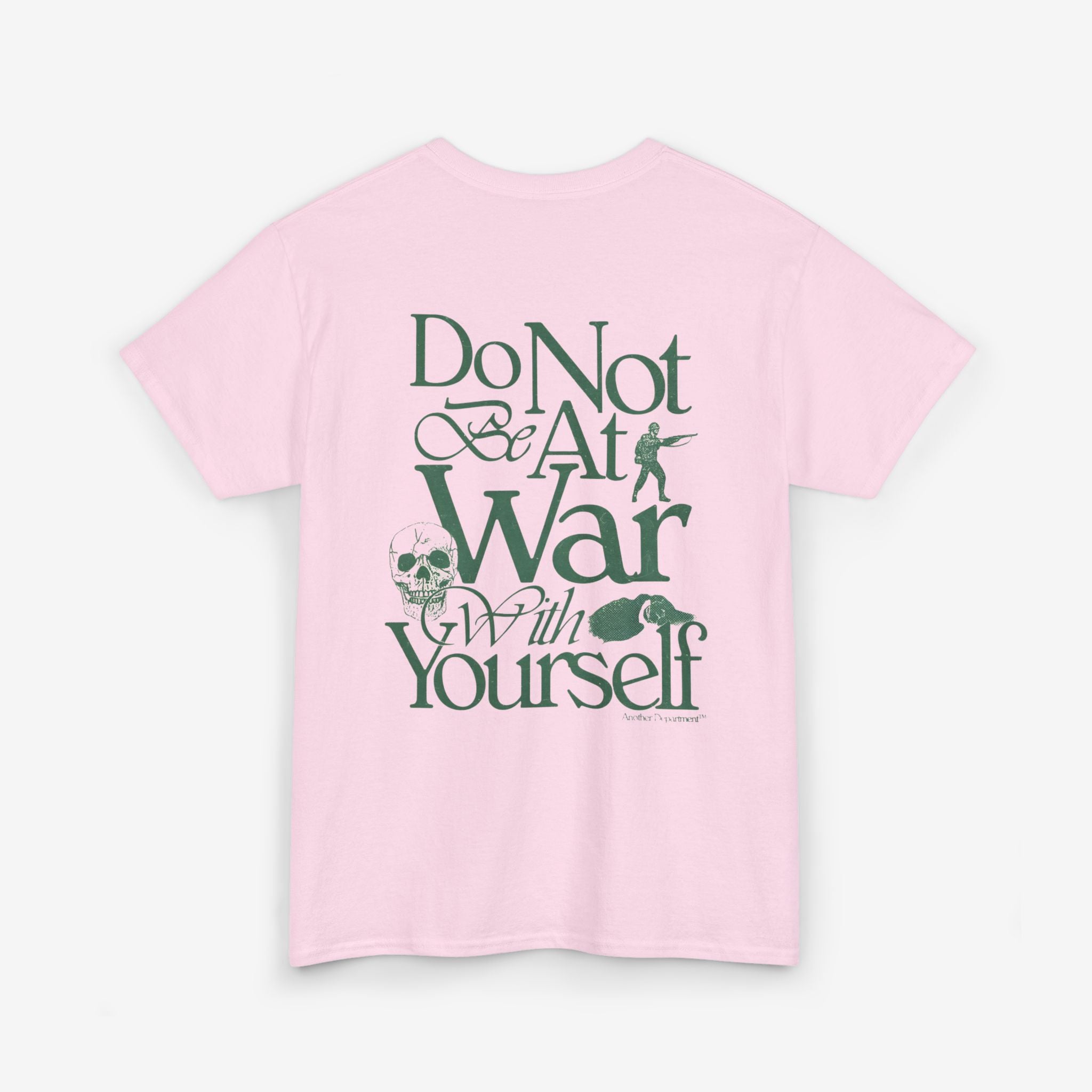 Unisex Heavy Cotton Tee - 'Do Not War With Yourself' Graphic Shirt