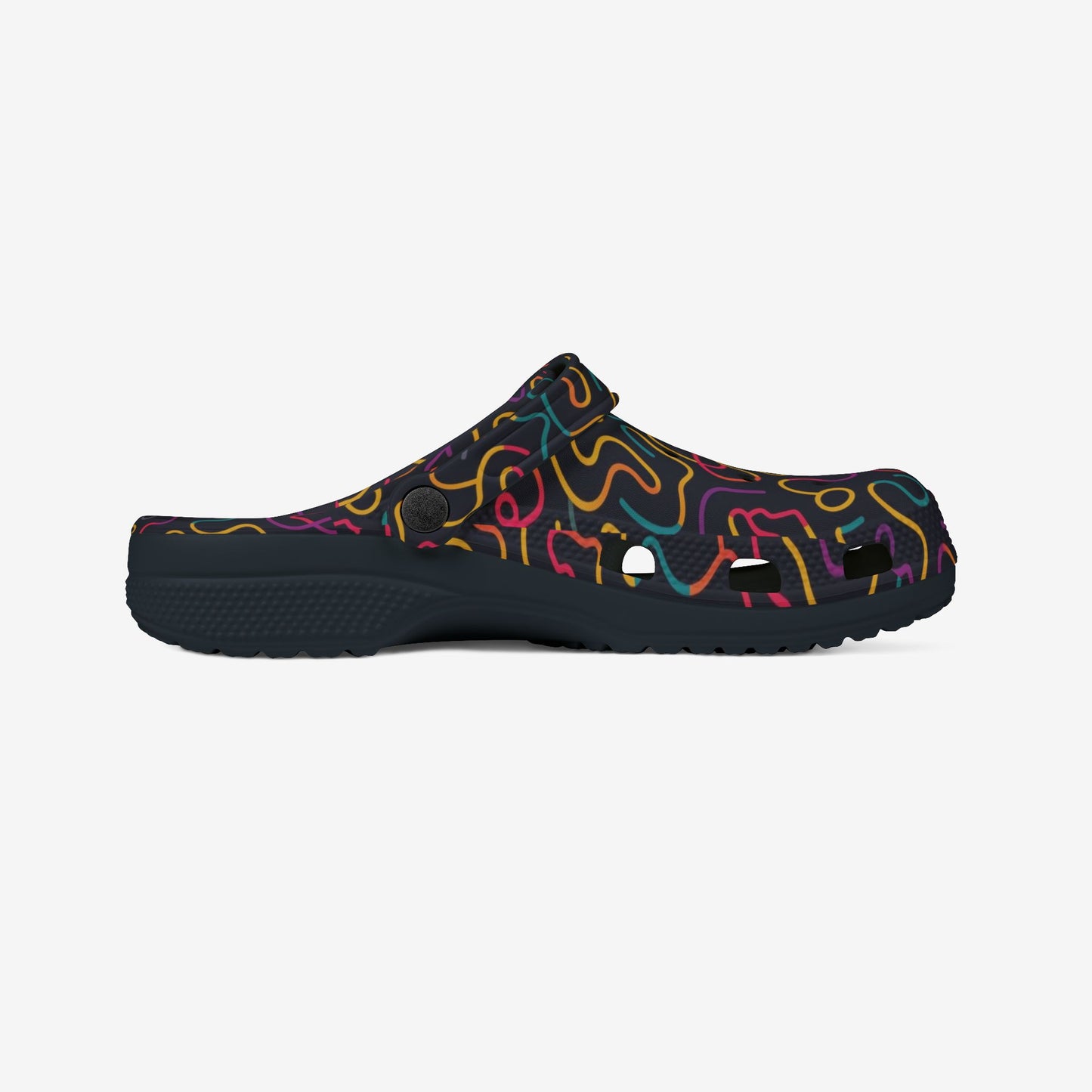 Color lines Print clogs