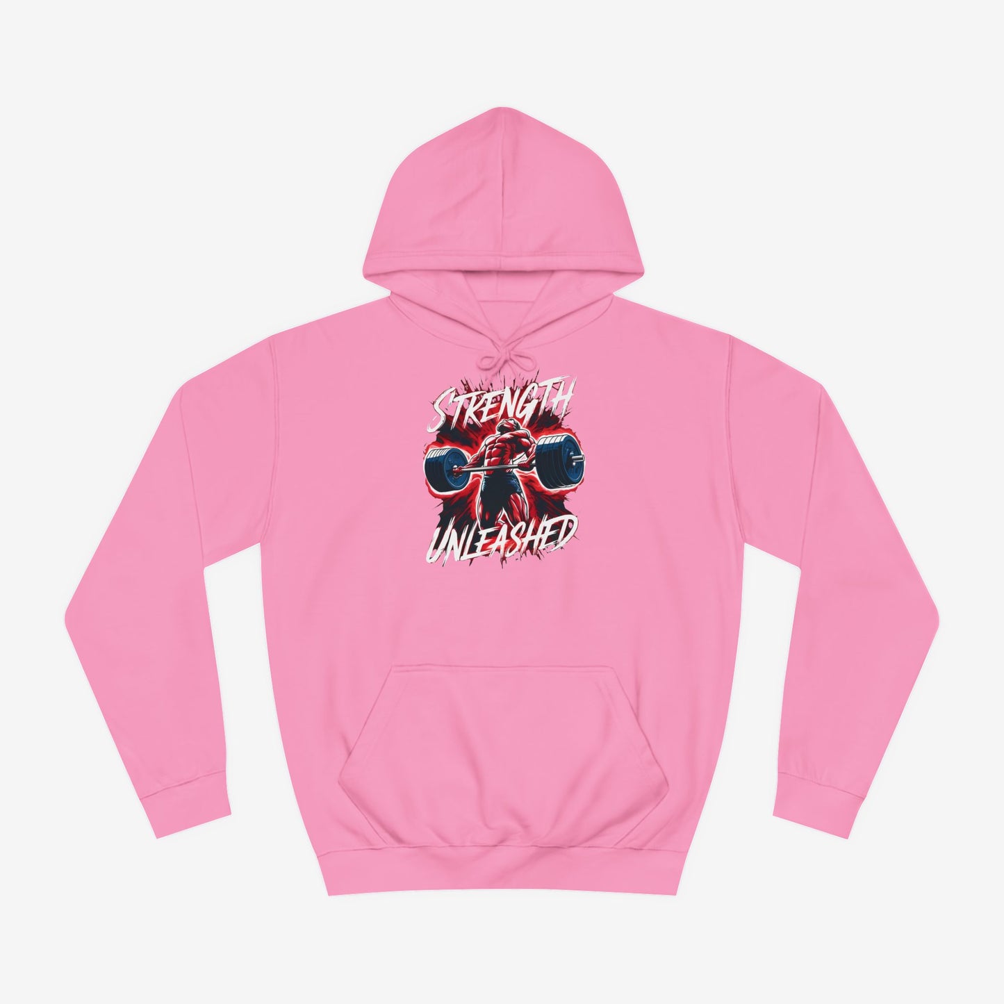 Strength Unleashed Custom Hoodie Design Candyfloss Pink XS