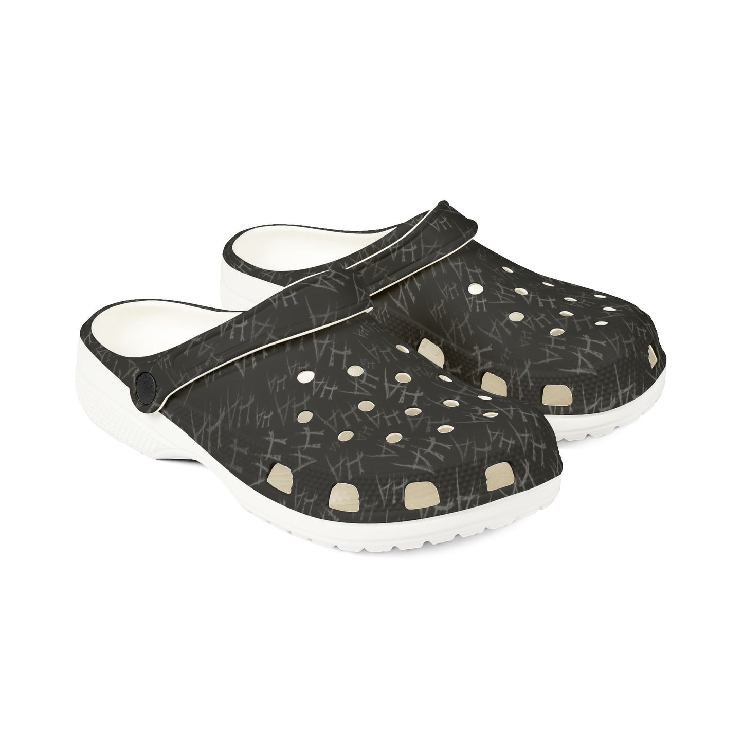 Ha Ha Print Design Clogs