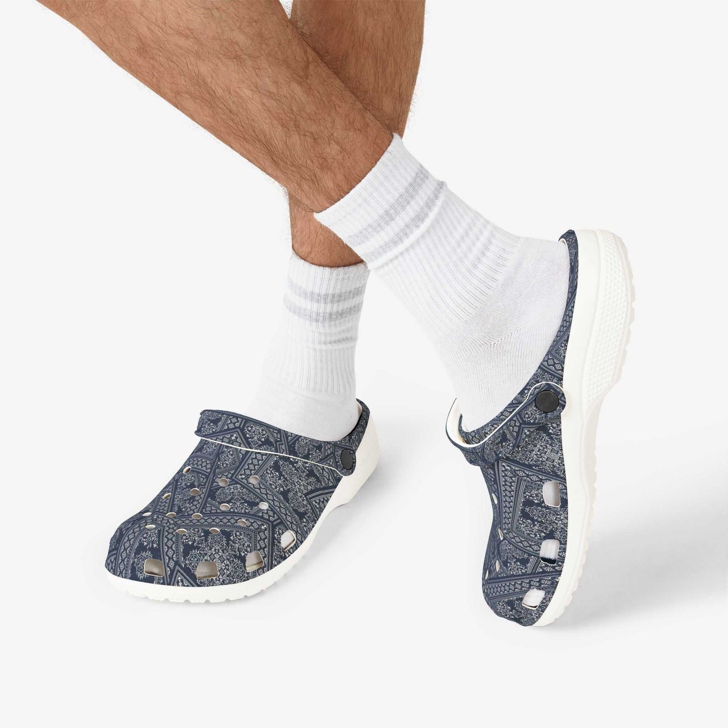 Stylish Clogs with Unique Pattern